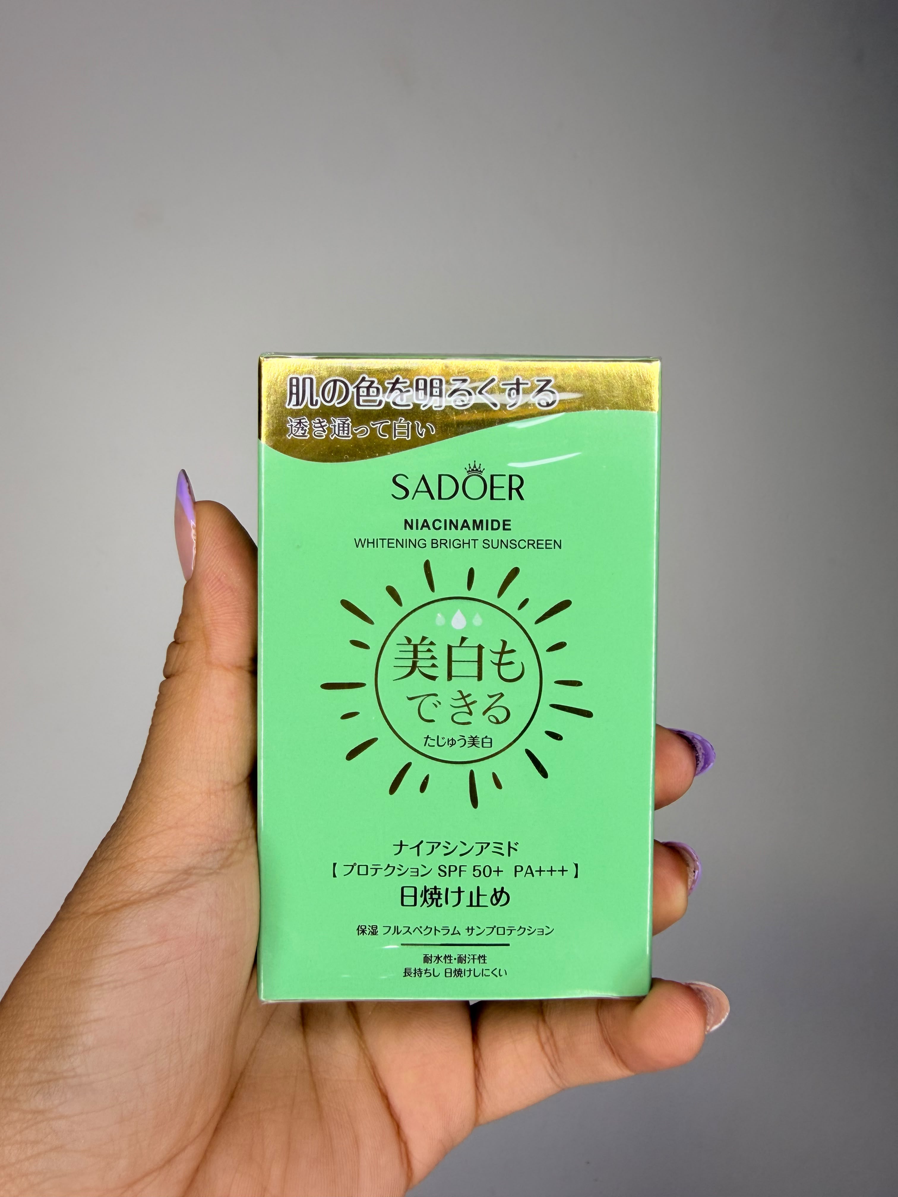 Protector Solar SADOER Niacinamide