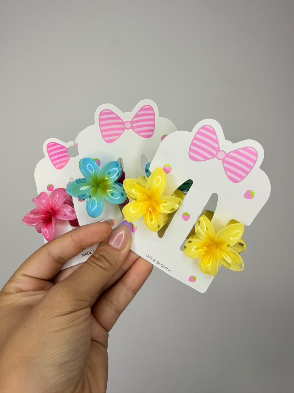 Set de Pinzas Florales para Niñas