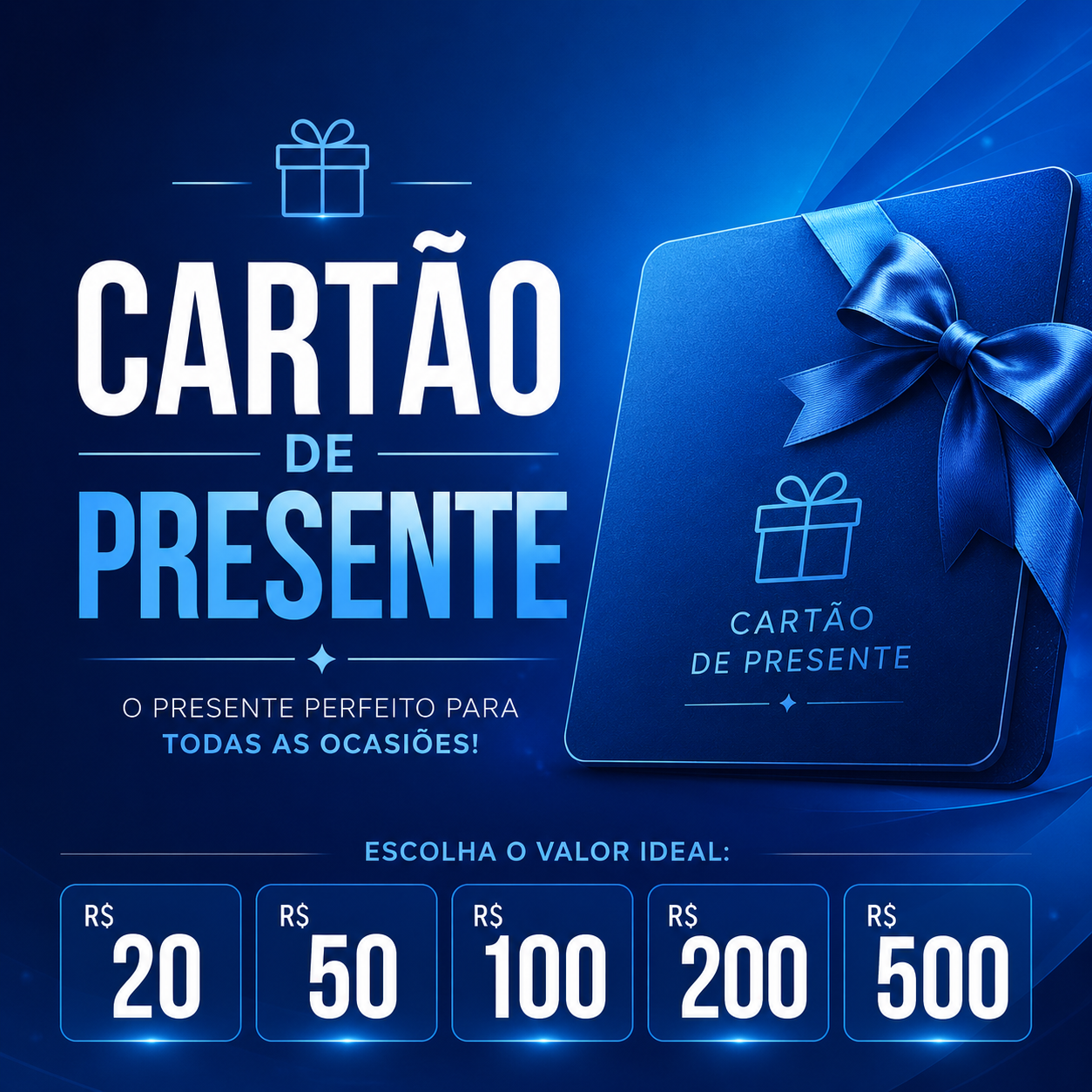 EM BREVE! Cartão Presente Polibuys