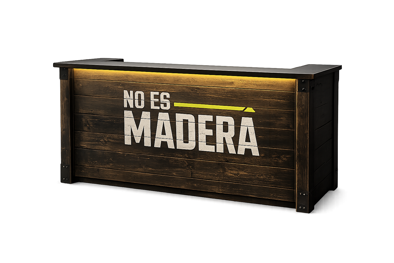 Mostrador efecto madera