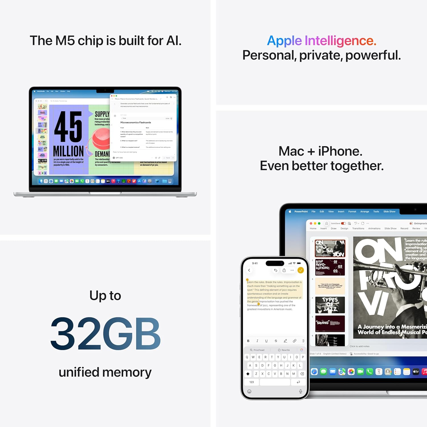 Apple 2026 MacBook Air 15″ Laptop with M5 chip: AI and Apple Intelligence, 38.91 cm (15.3″) Liquid Retina Display, 16GB Unified Memory, 1TB SSD Storage, 12MP Center Stage Camera, Touch ID; Midnight