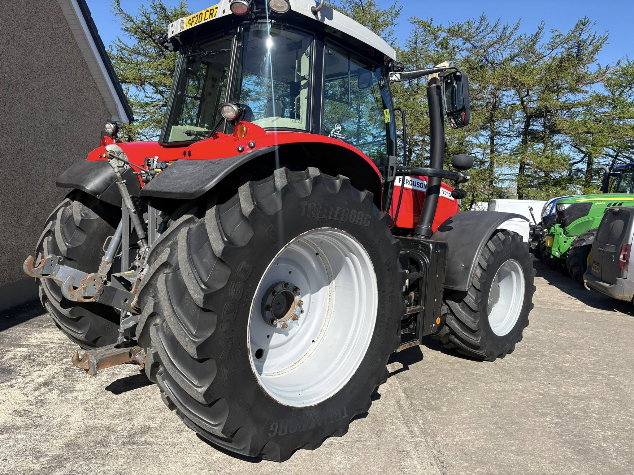 Red Agricultural Tractor