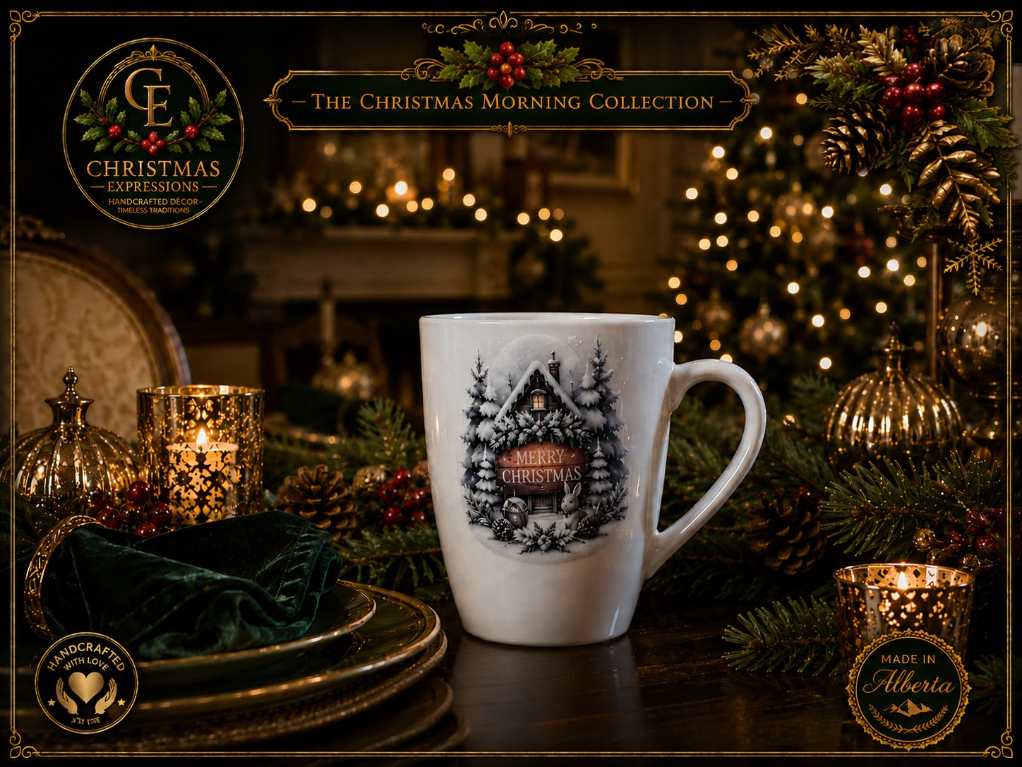 Merry Christmas Country Cottage