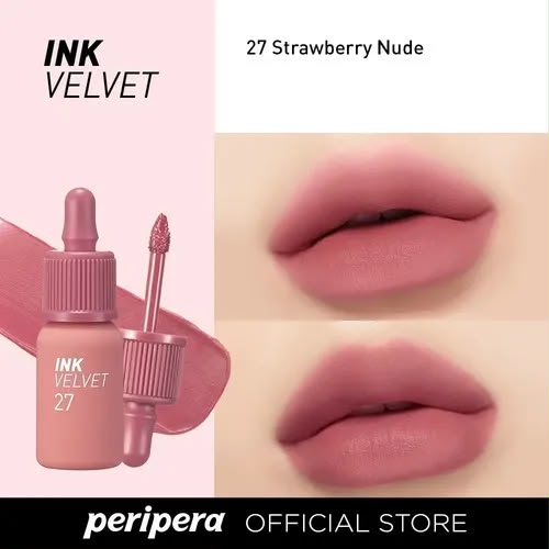  Peripera Ink Velvet  #27 Strawberry Nude