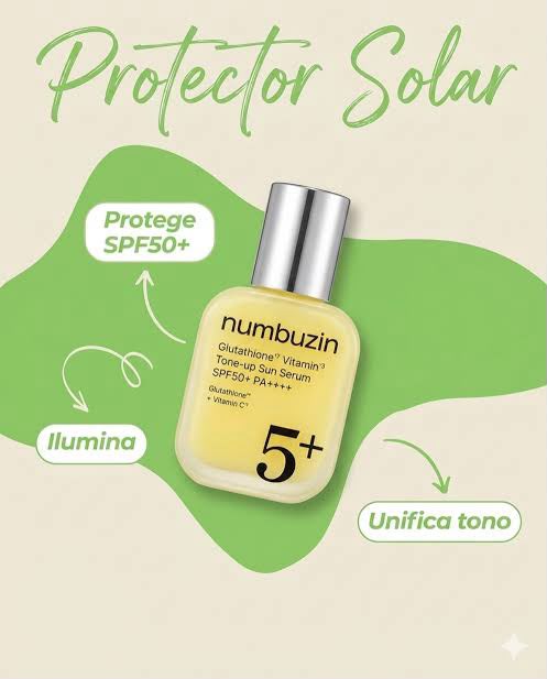 Numbuzin No.5+ Glutathione Vitamin Tone-up Sun Serum (SPF50+ PA++++)