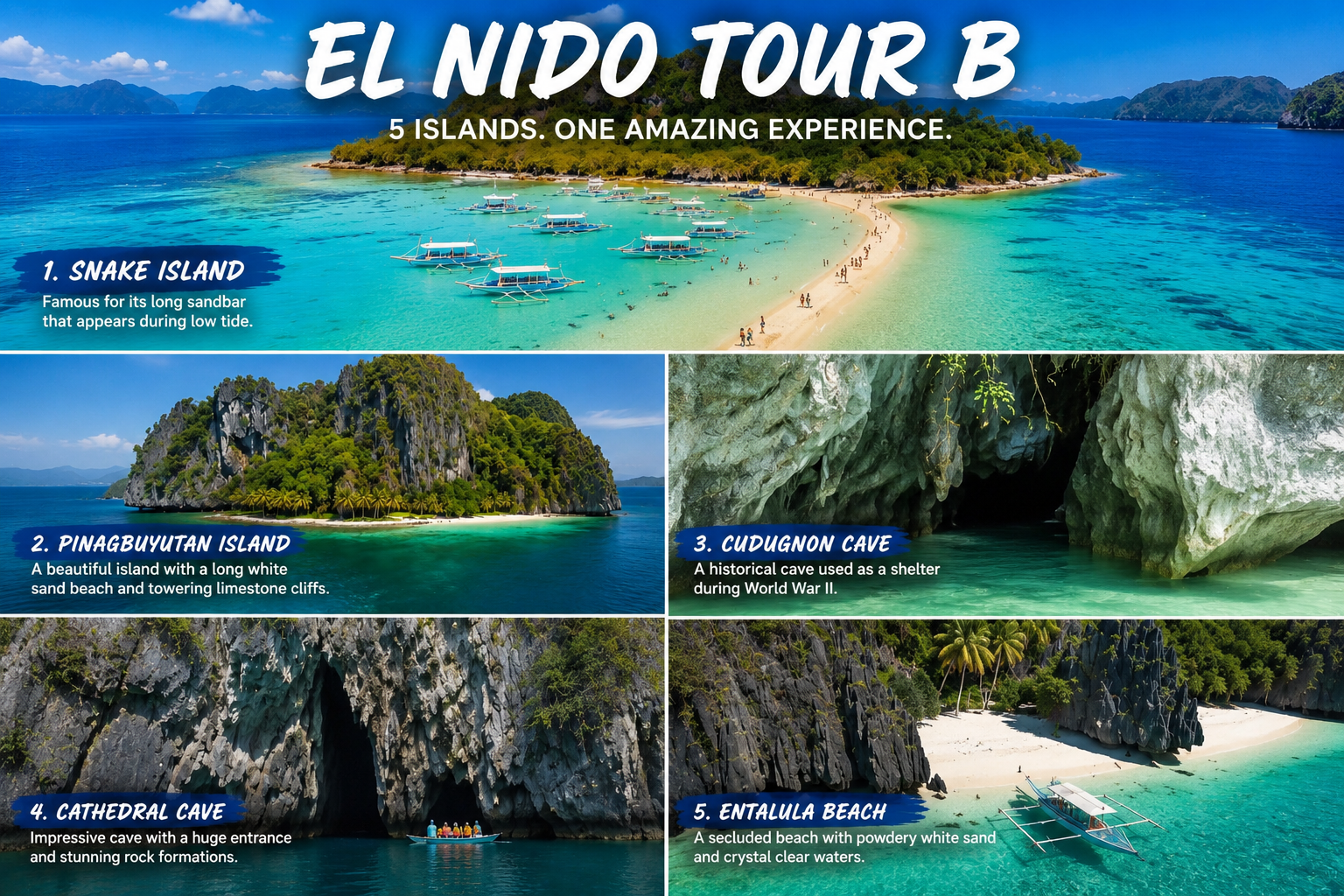 Tour B — El Nido Island Hopping