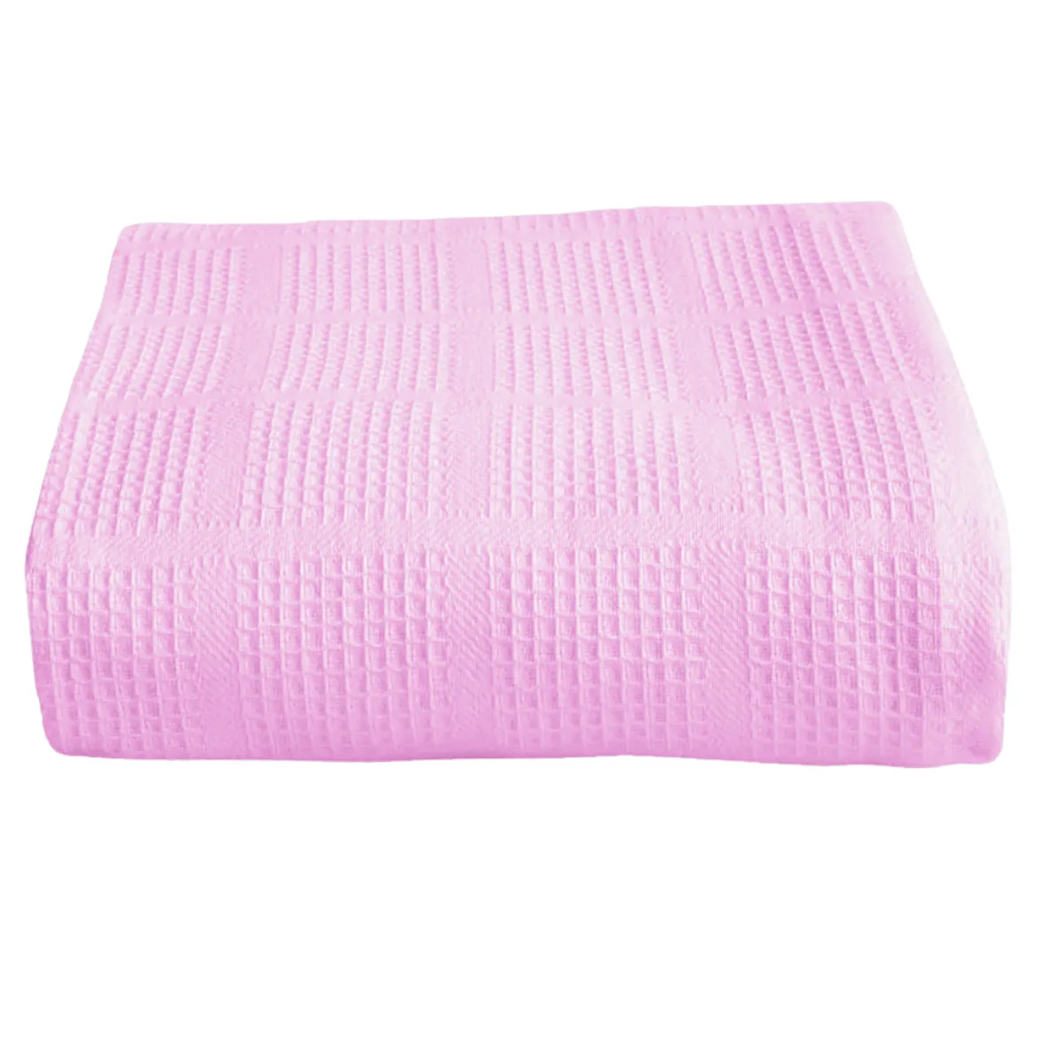 Colcha cobija Galleta Piqué Pastell Sencilla 1.50x2.20 700 gr Rosado
