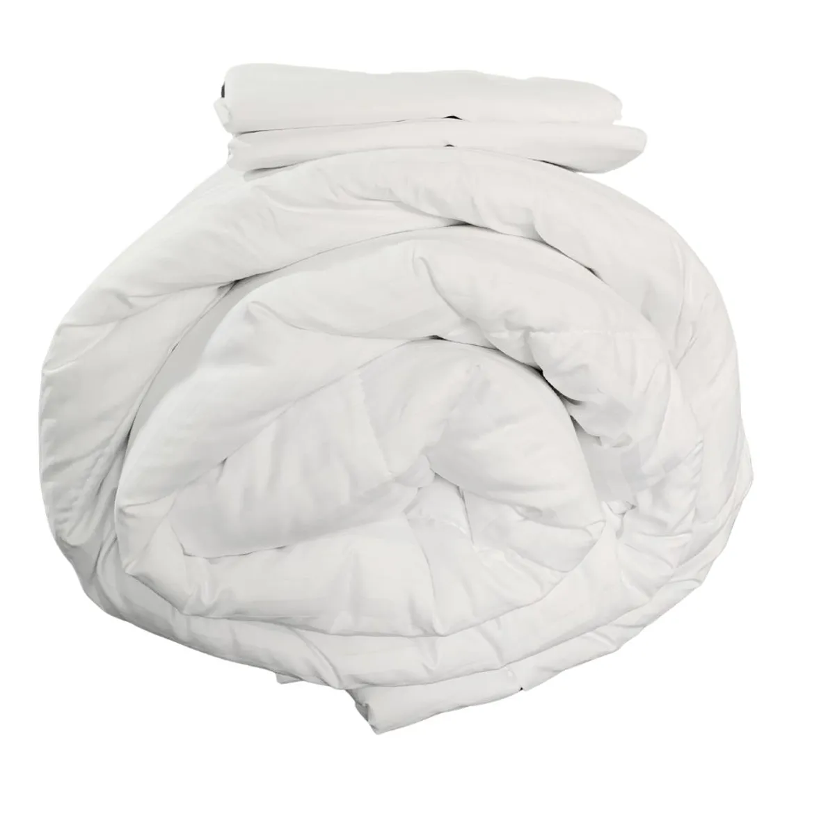 Edredón plumón cubrecama queen blanco sintético + fundas