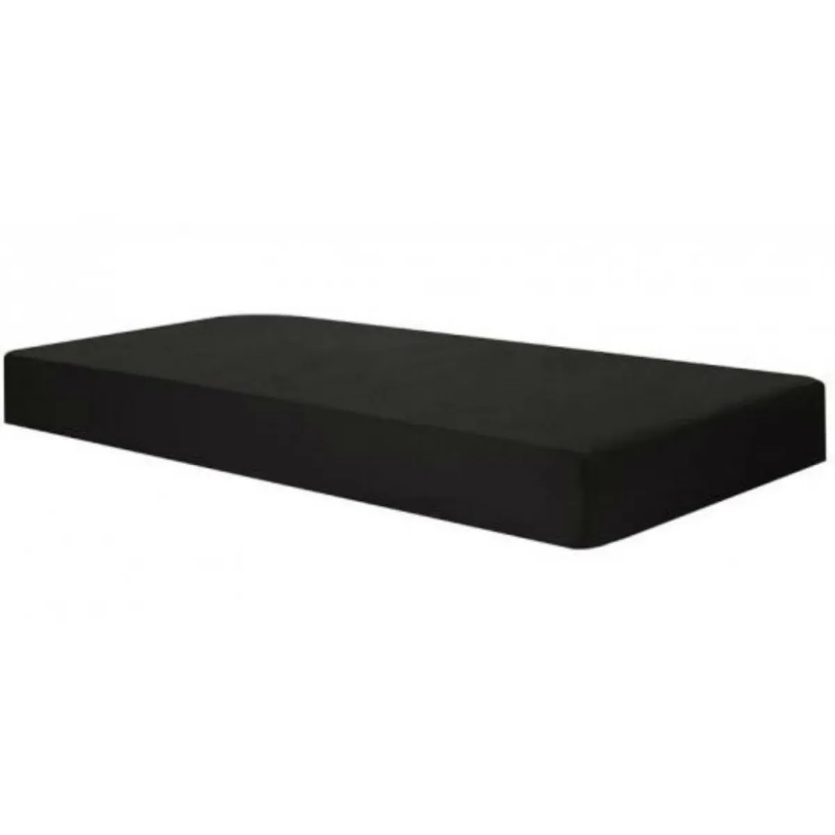 Forro de colchón antifluidos cama semidoble color negro pastell 30 cms