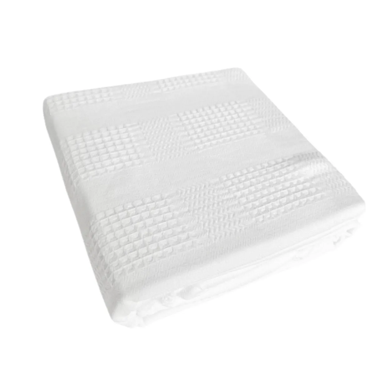 Colcha cobija Galleta Piqué Pastell Sencilla 1.50x2.20 700 gr Blanco