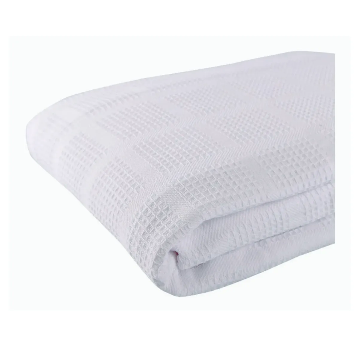 Colcha cobija Galleta Piqué Pastell Sencilla 1.50x2.20 700 gr Blanco