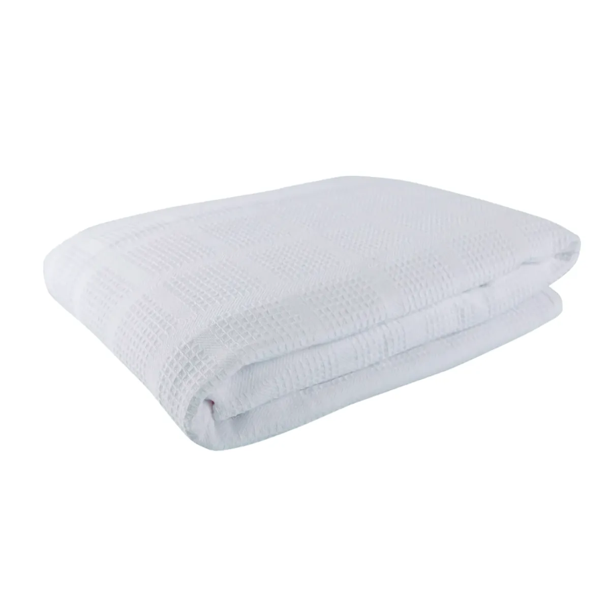Colcha cobija Galleta Piqué Pastell Sencilla 1.50x2.20 700 gr Blanco