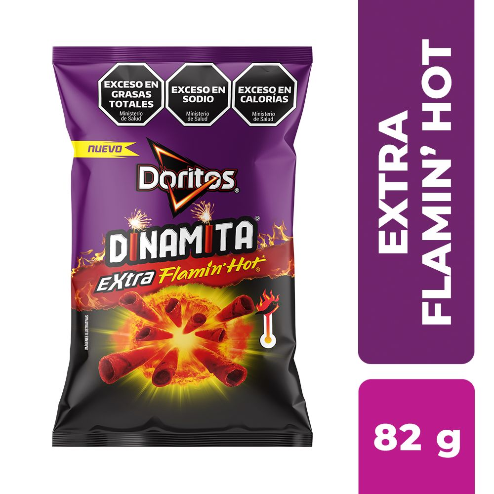doritos dinamita flaming hot 82gr