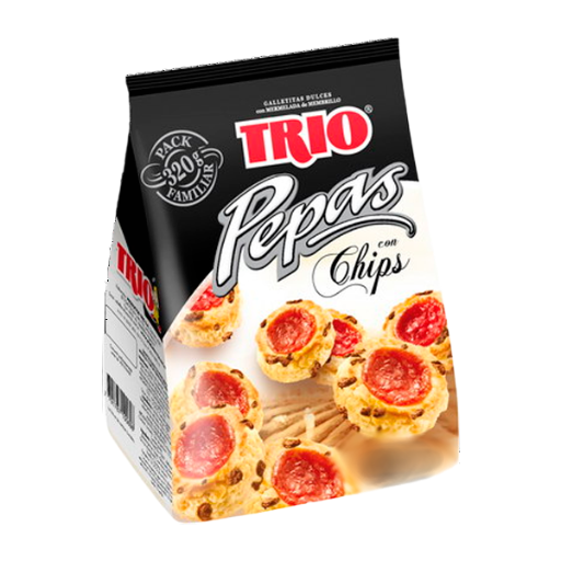 trio pepas c/chips 180gr