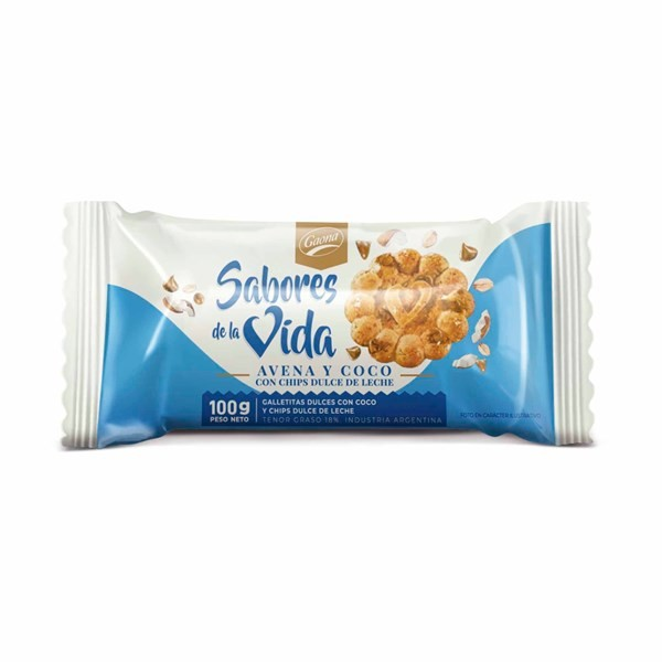sabores de la vida avena y coco 160gr