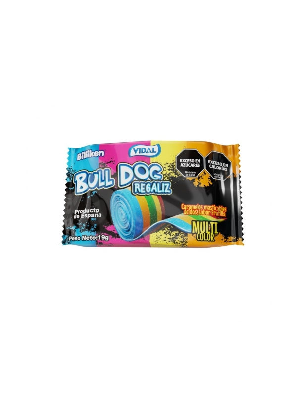 bull dog regaliz rollo multicolor 19gr