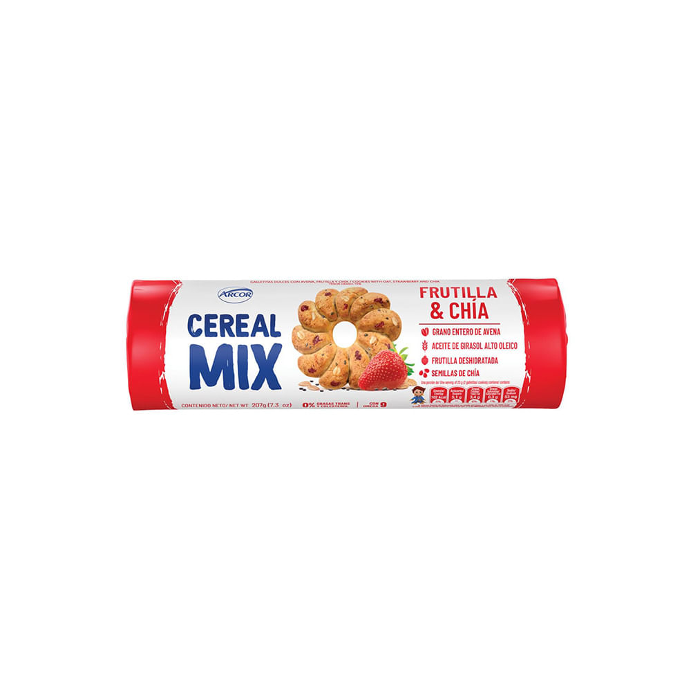 cereal mix frutilla y chia 207gr