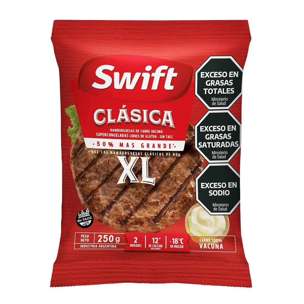 Hamburguesa swift XL carne x2 250gr