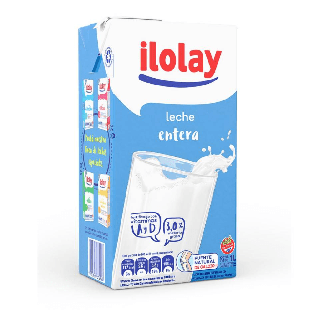 Leche ilolay entera 1lt