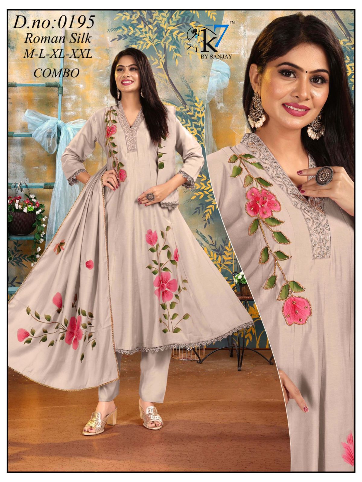 Romani Silk Kurti Set