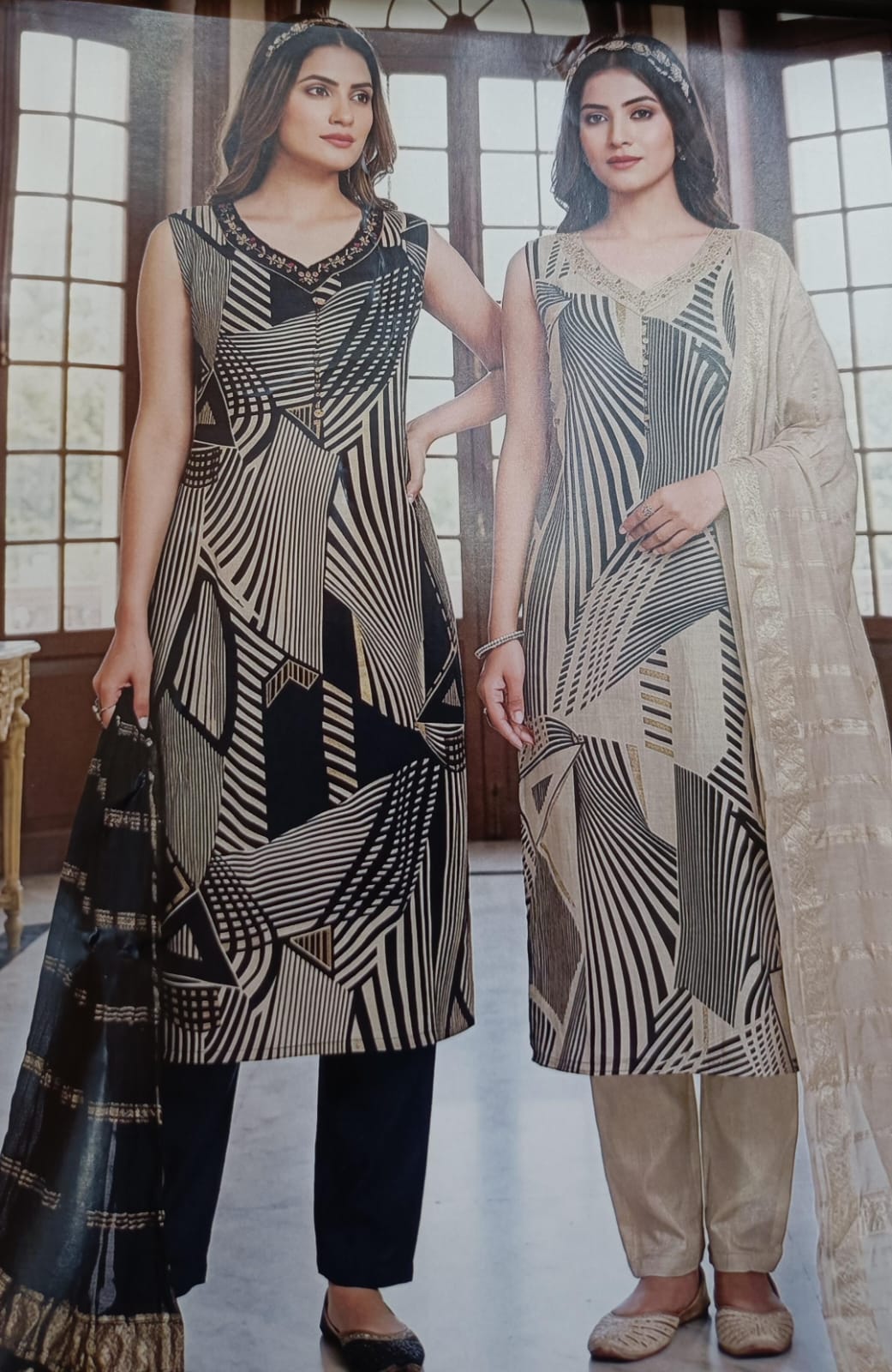 Fashion Print Kurti Set 