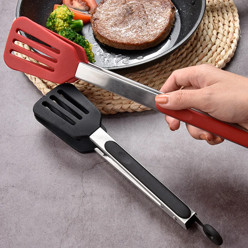 Non-Stick Silicone Spatula Tongs