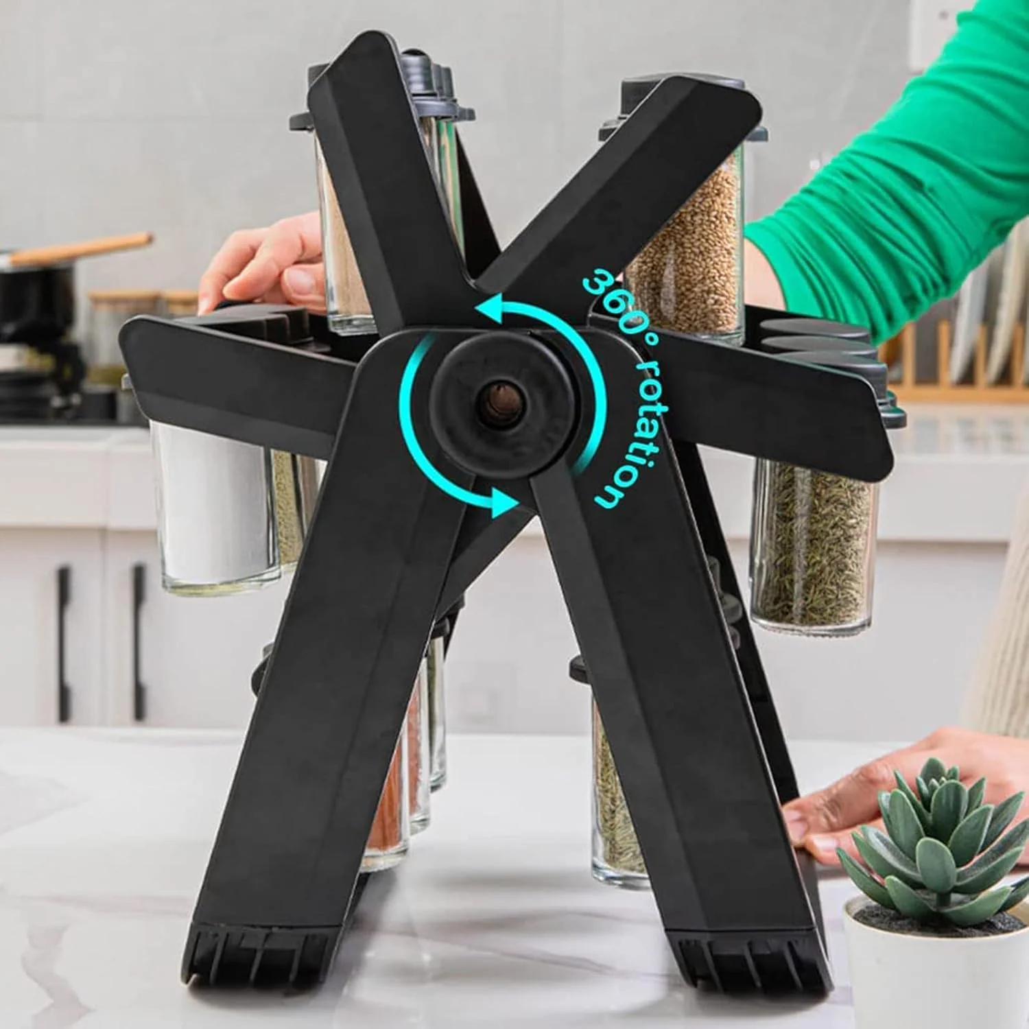 Rotating Spice Rack Organizer