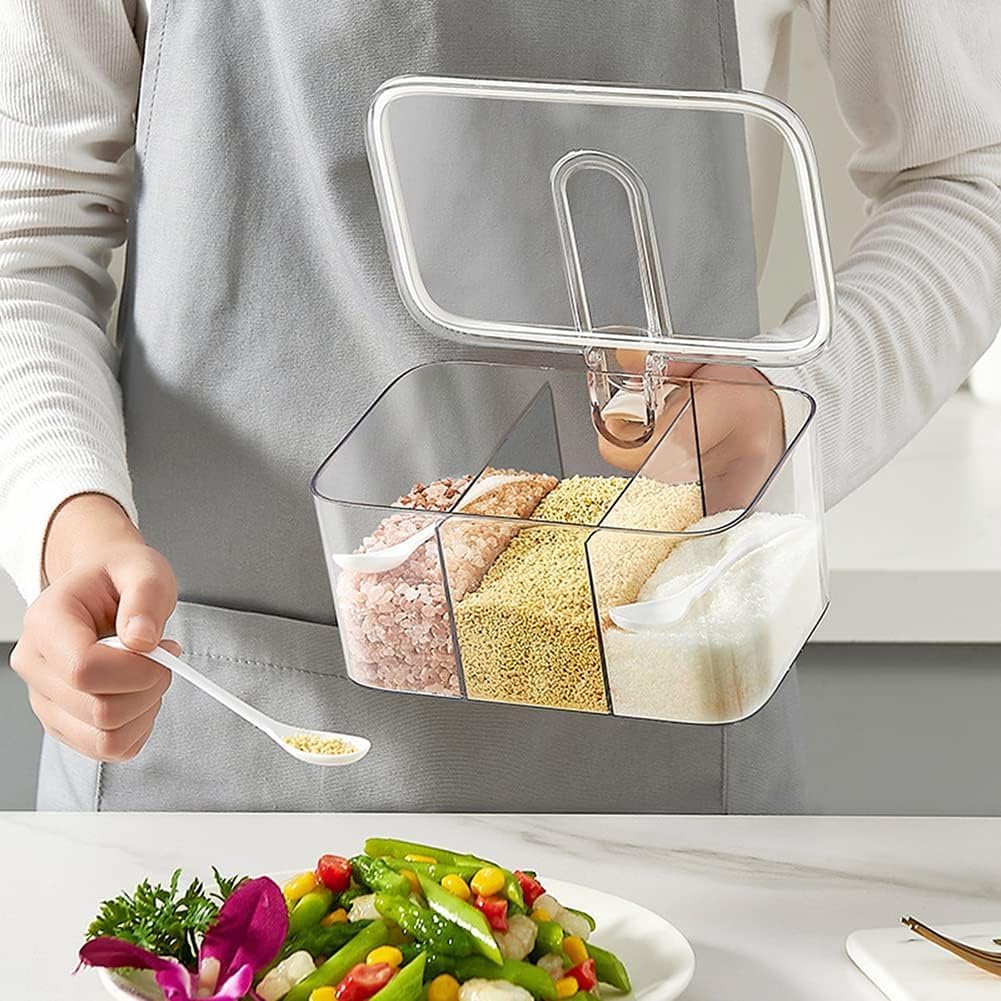 Kitchen Storage Container with 3 Compartments