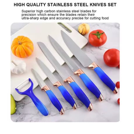 Blue Silicone Kitchen Utensil Set