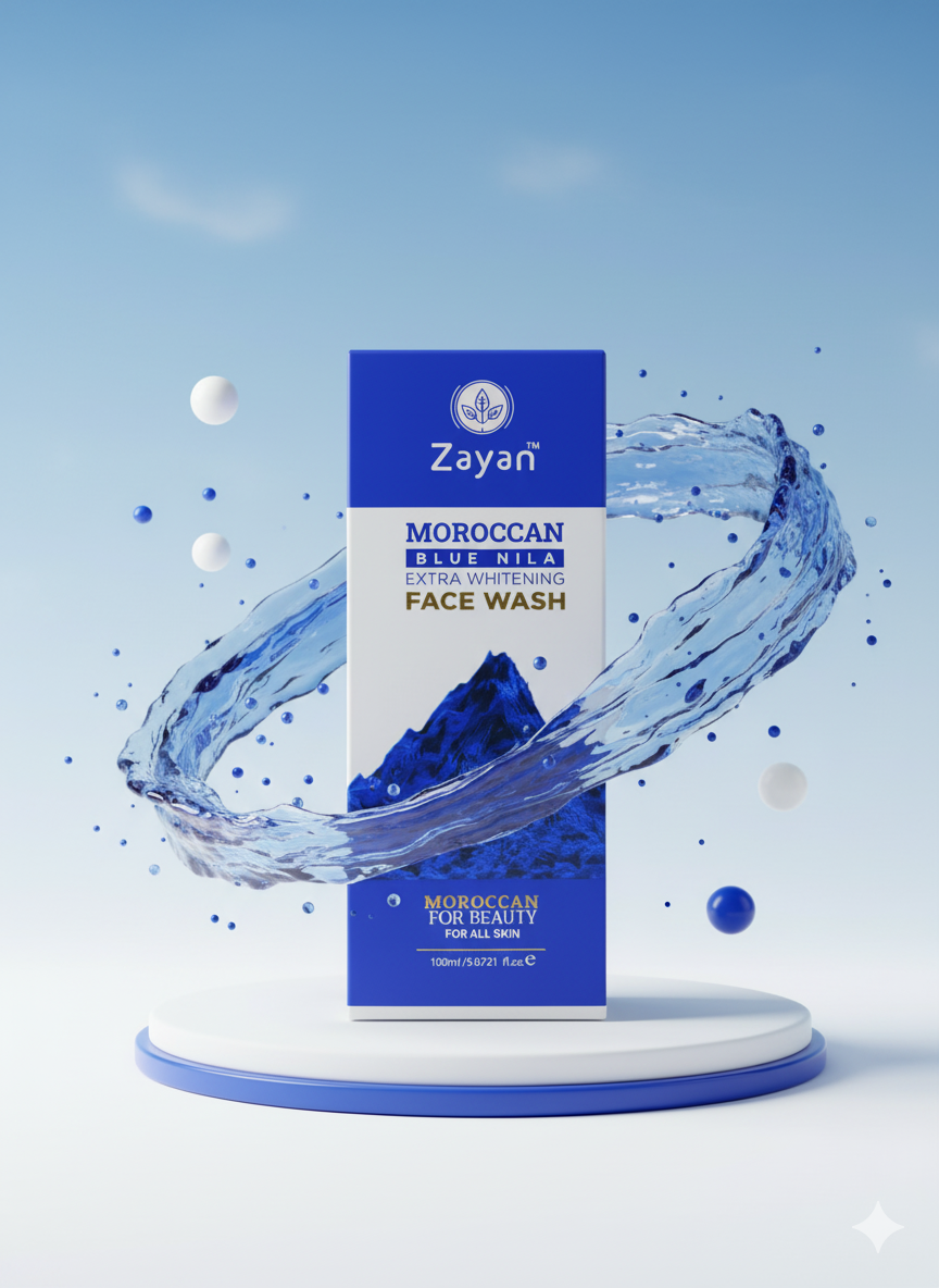 Zayan Moroccan Blue Face Wash