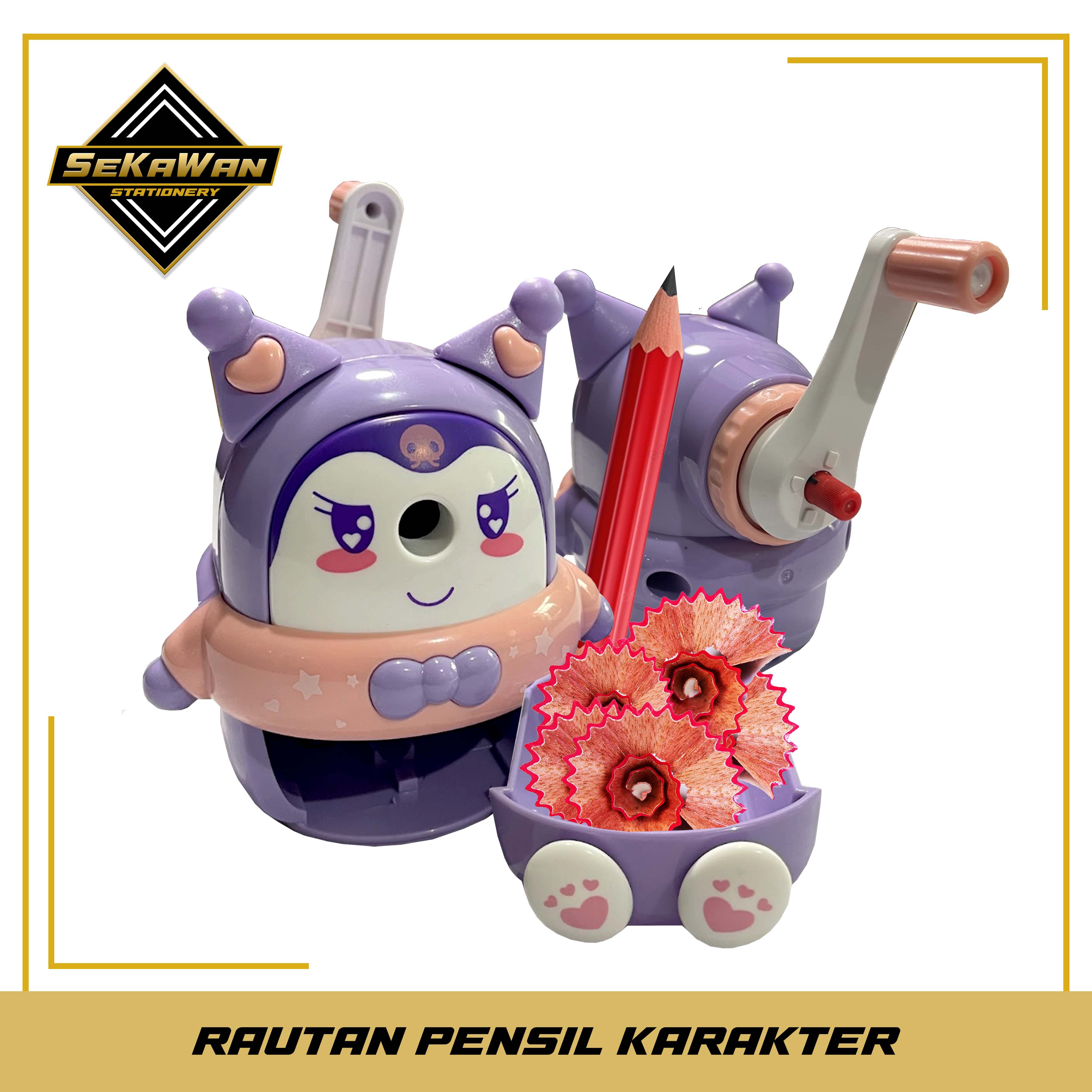 Serutan Pensil - Rautan Meja Putar - Pencil Sharpener - Rautan Desain Lucu