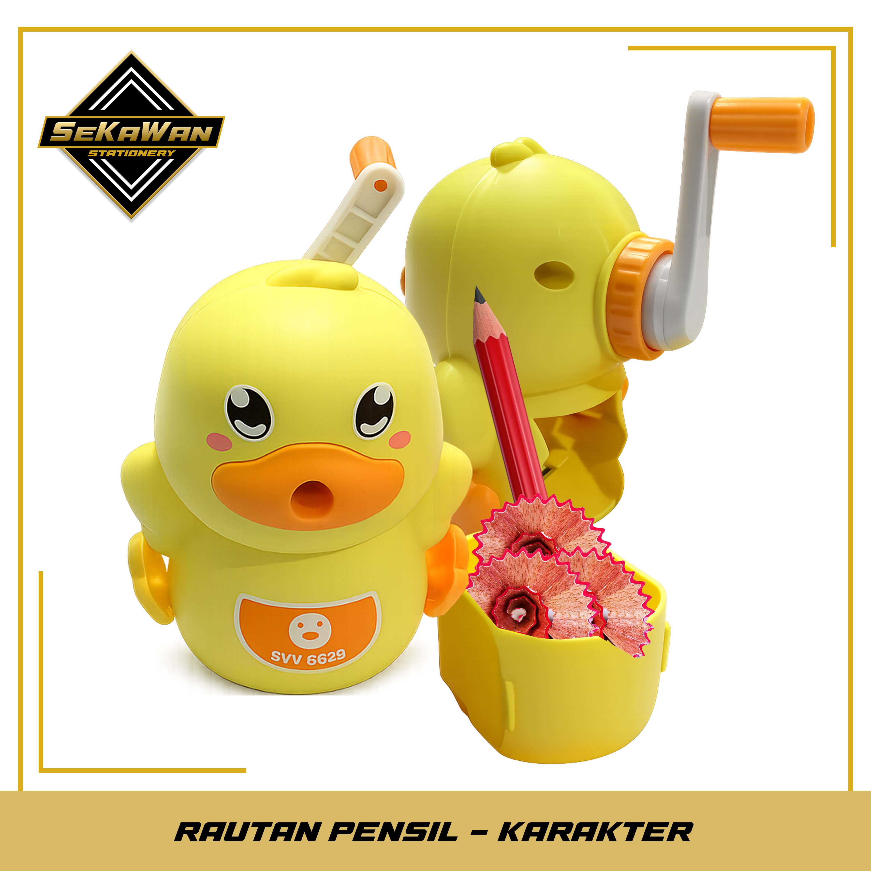 Serutan Pensil - Rautan Meja Putar - Pencil Sharpener - Rautan Desain Lucu