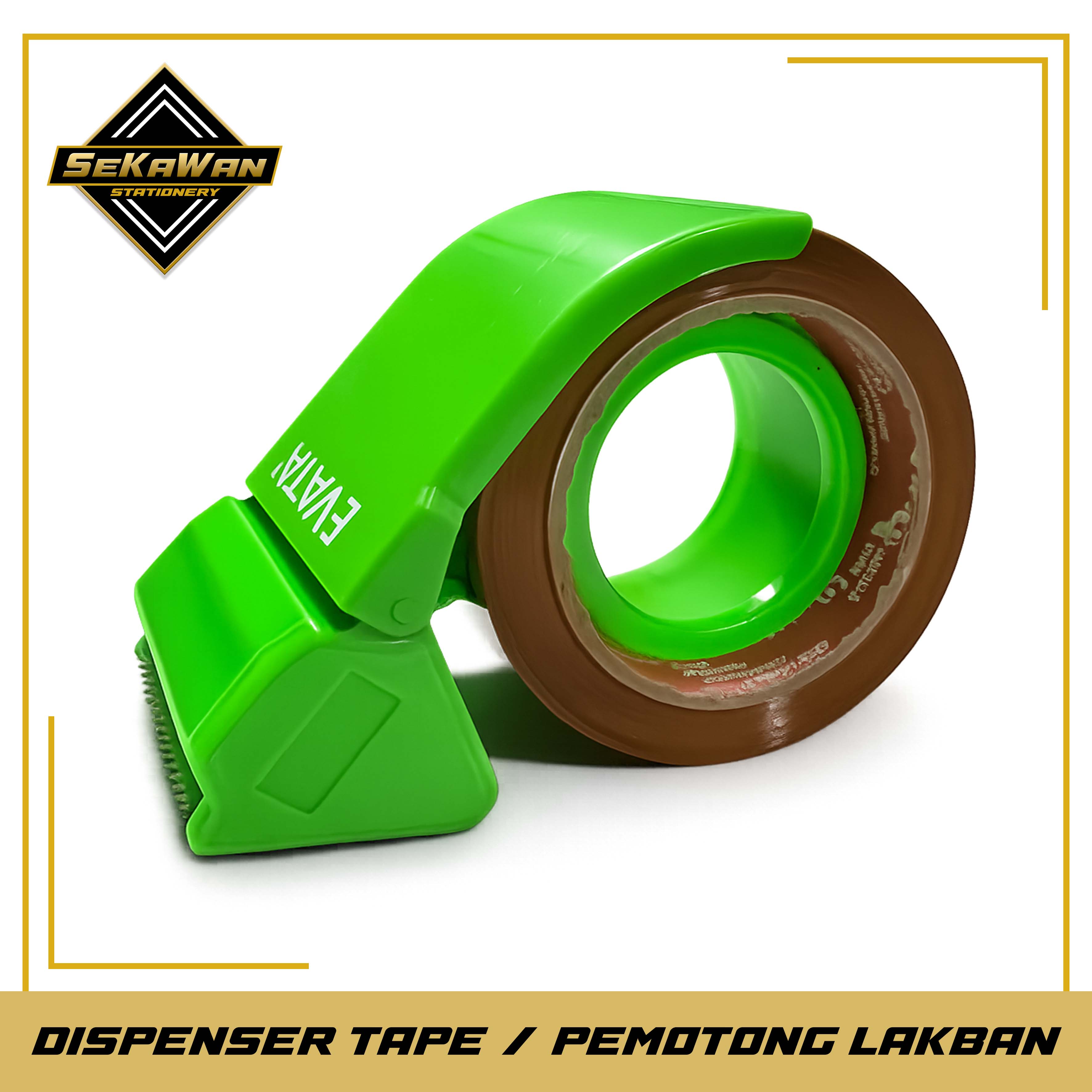 Dispenser Tape Lakban Evata 2 Inci - Pemotong Lakban 2 Inci - Karton Sealer 48 mm - Tape Cutter Evata
