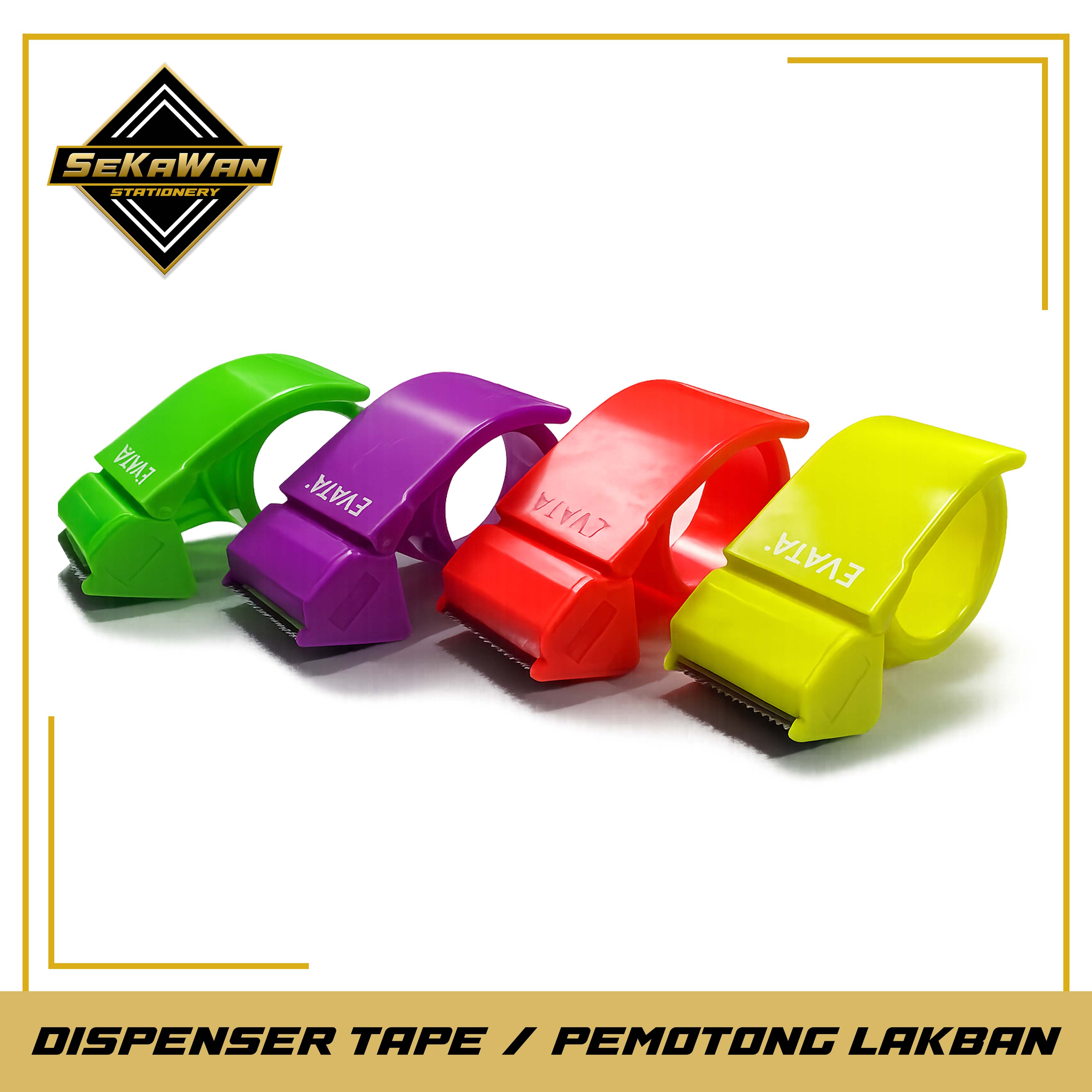 Dispenser Tape Lakban Evata 2 Inci - Pemotong Lakban 2 Inci - Karton Sealer 48 mm - Tape Cutter Evata