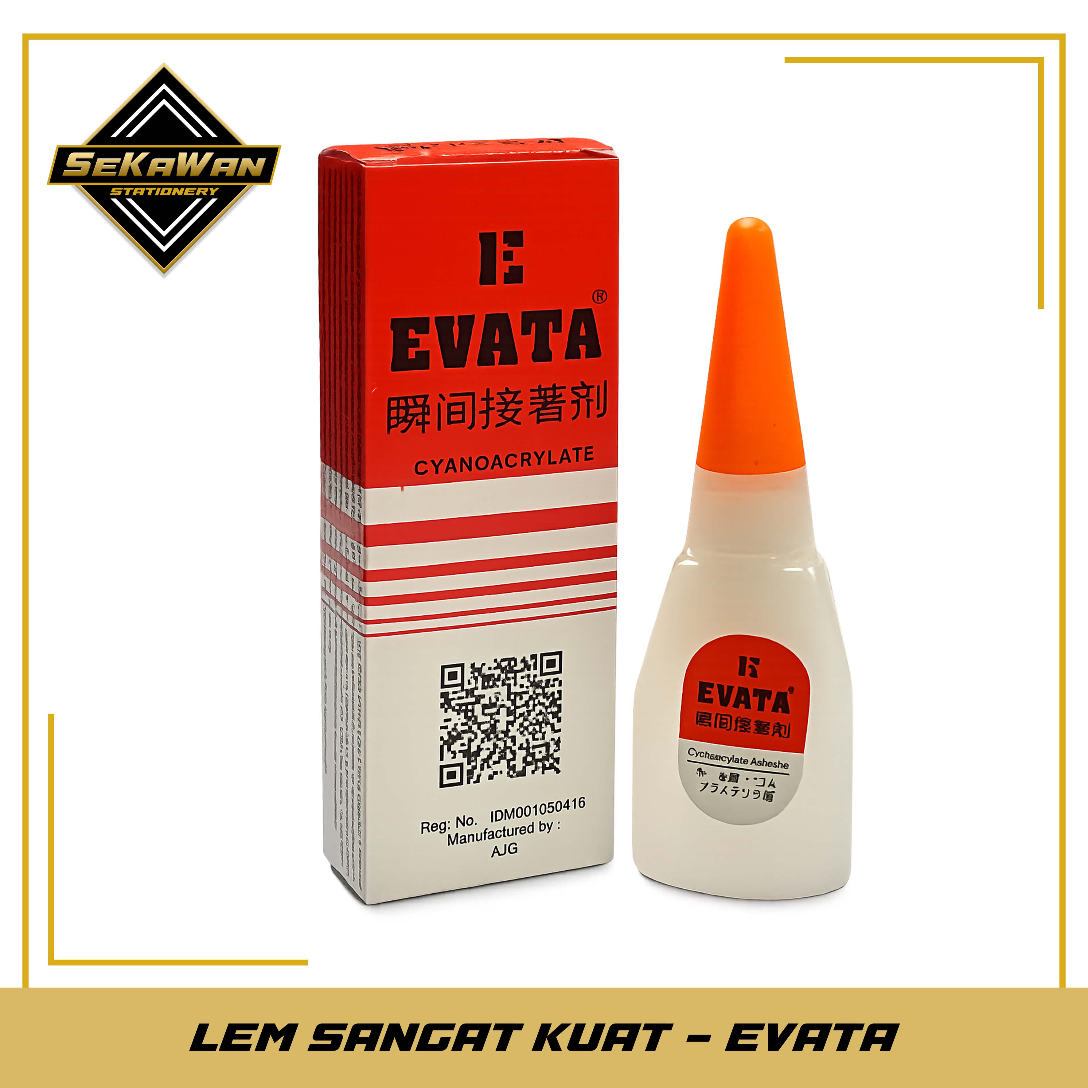 Lem Super Rekat Evata - Super Glue Original - Lem Setan Cair Tajam & Cepat Kering