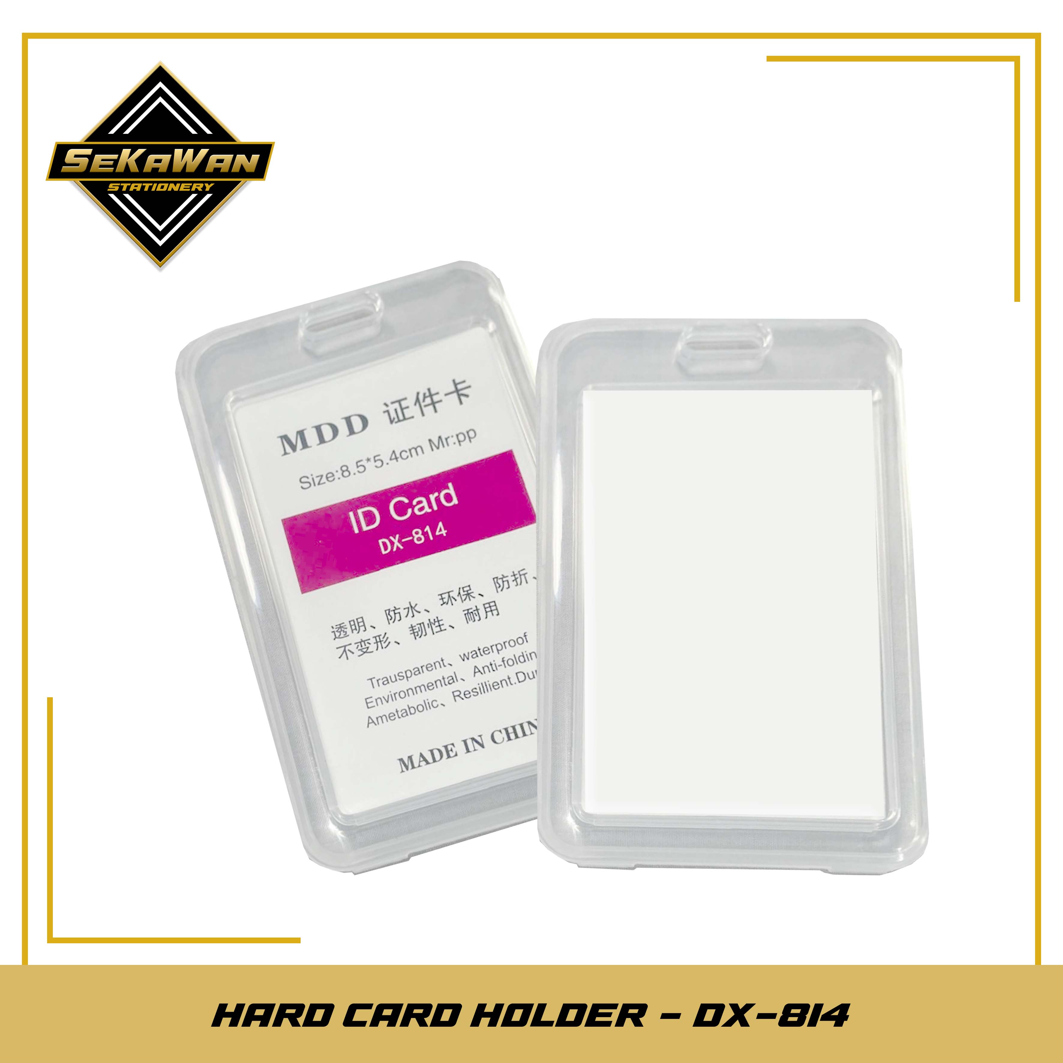 Hard Card Holder - ID Card Holder - Badge ID Card Casing - Plastik Case Tempat Kartu Identitas