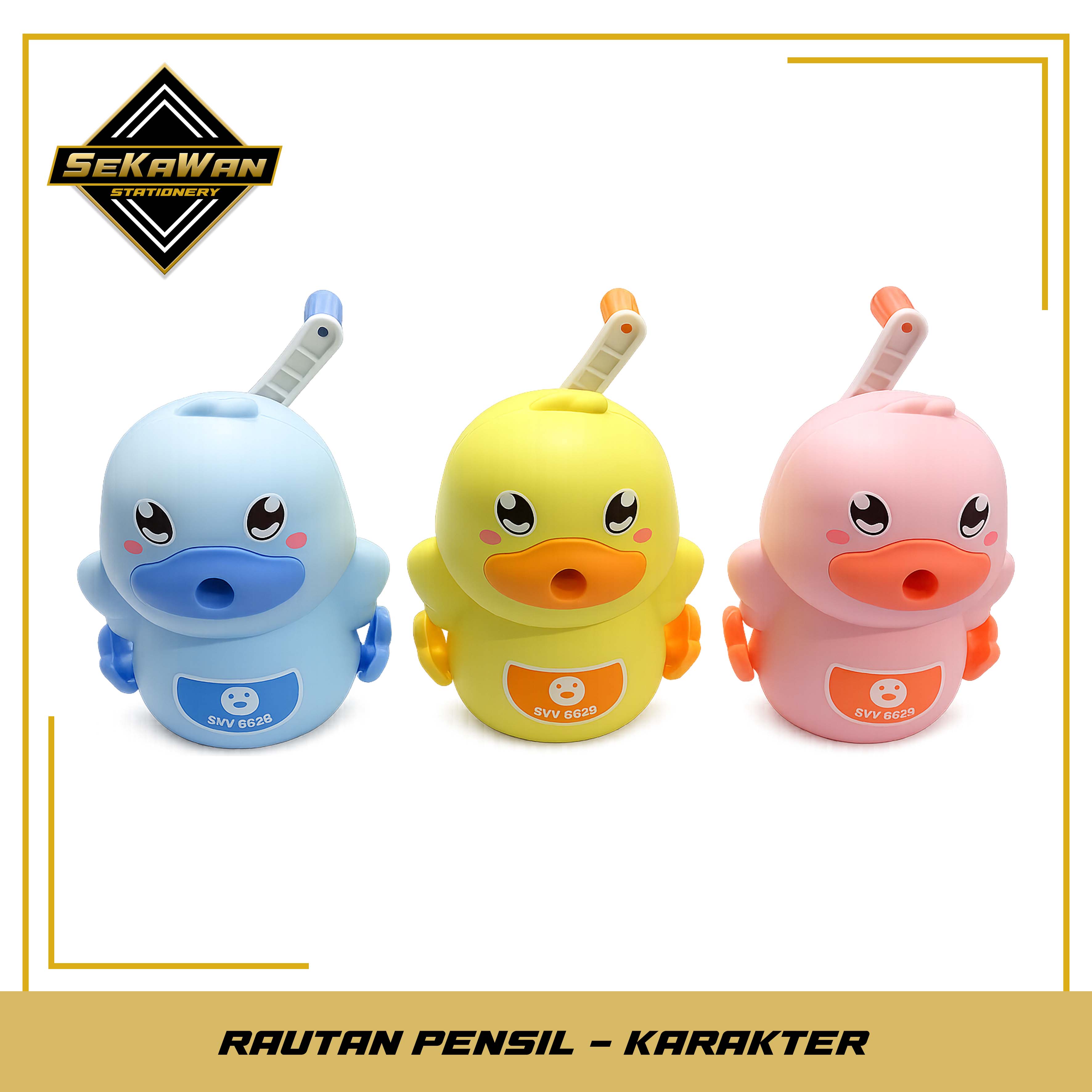 Serutan Pensil - Rautan Meja Putar - Pencil Sharpener - Rautan Desain Lucu
