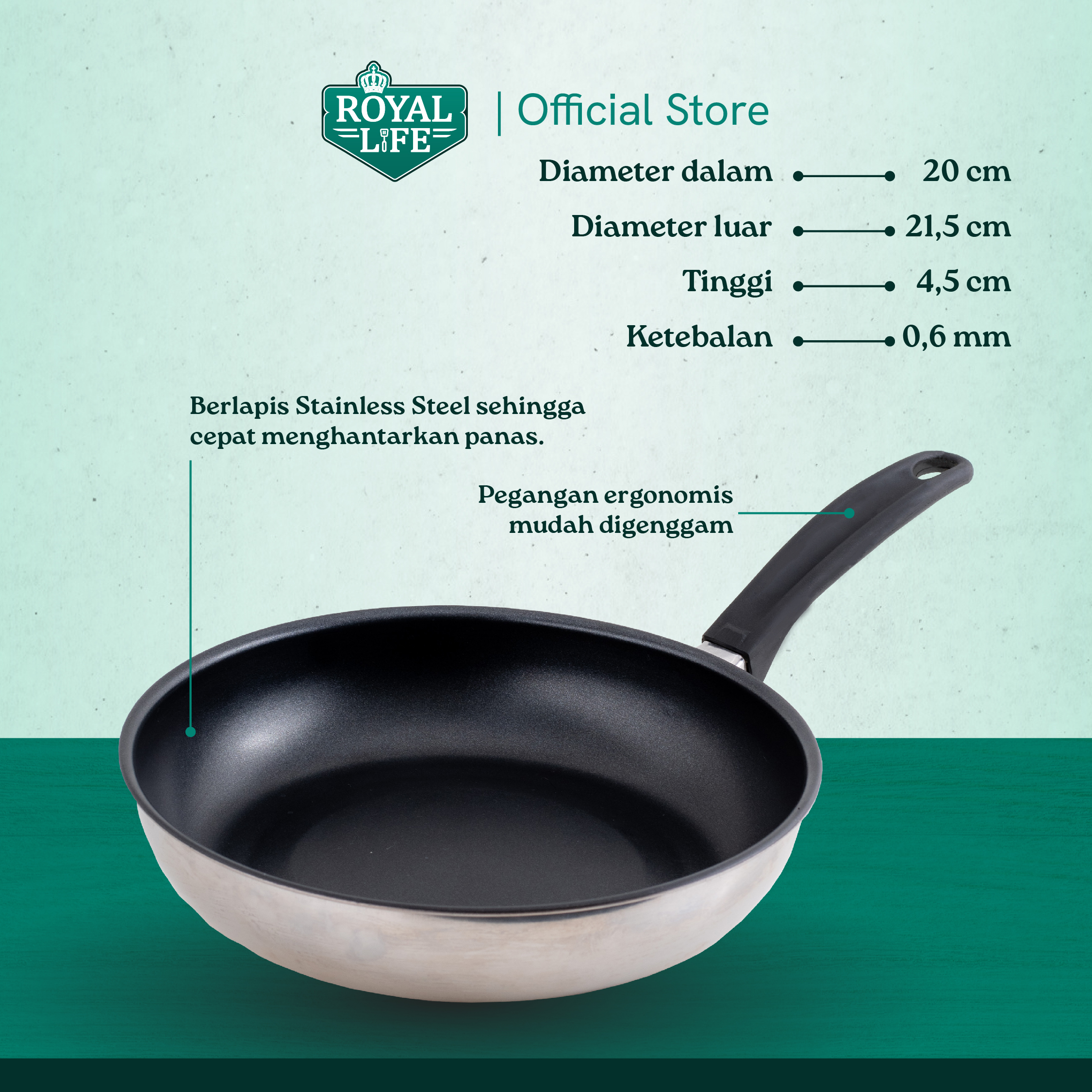 Royal Life Nonstick Frying Pan