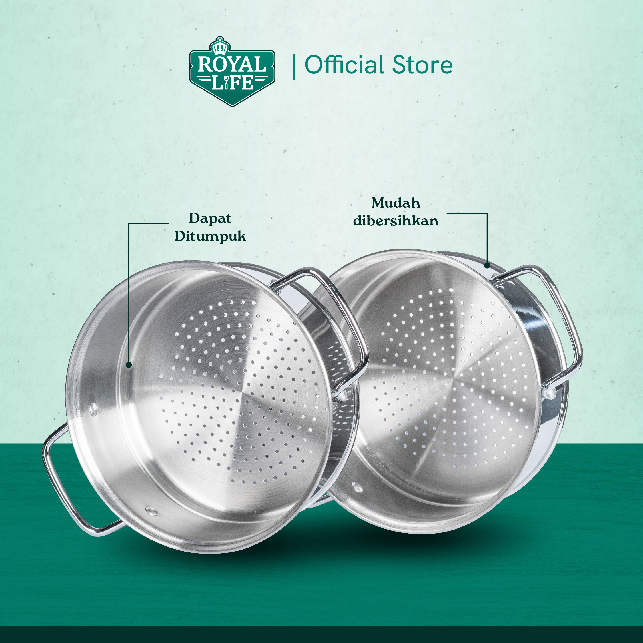 Stainless Steel Steamer Set (Steamer-steamer)