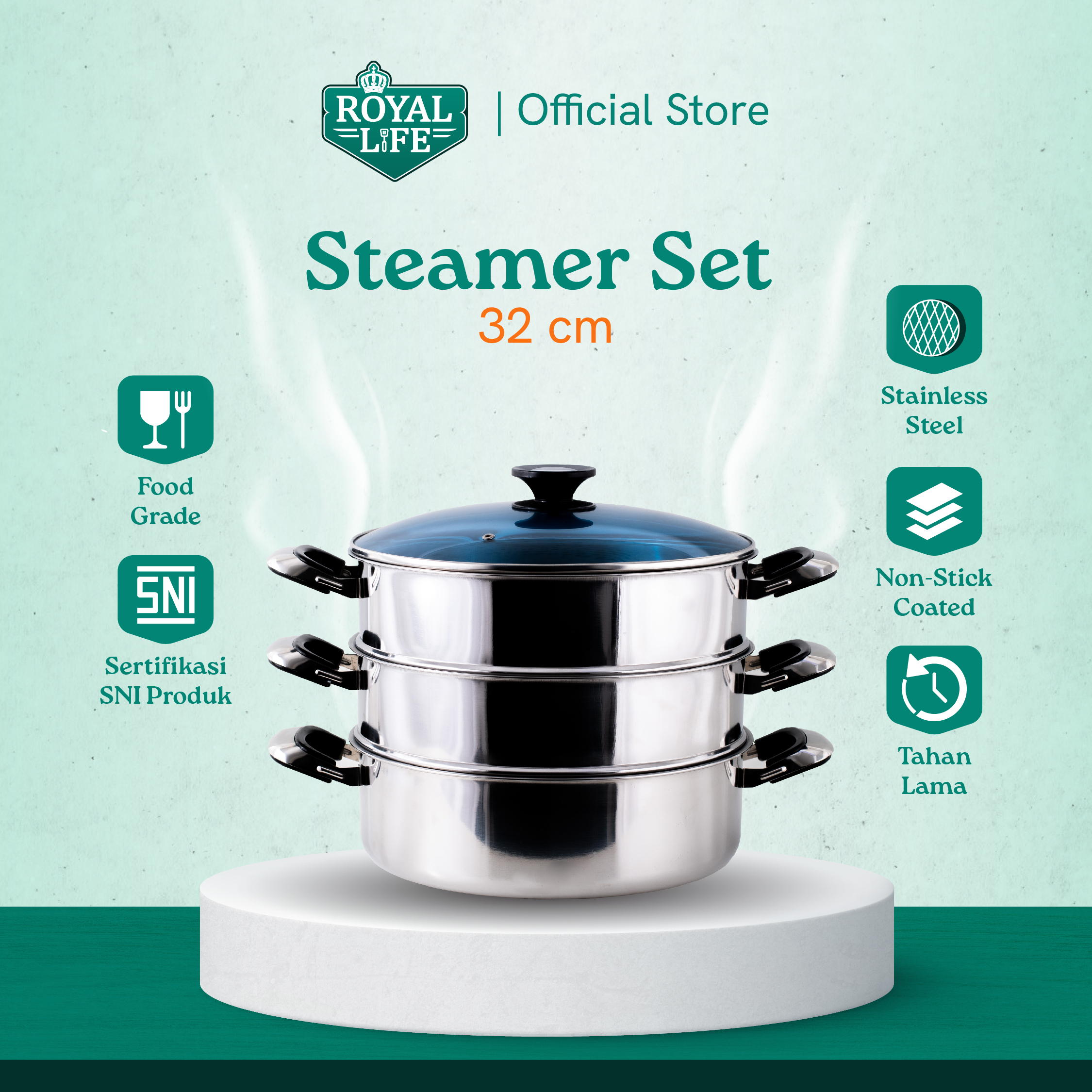 Royal Life Steamer Set 32 cm