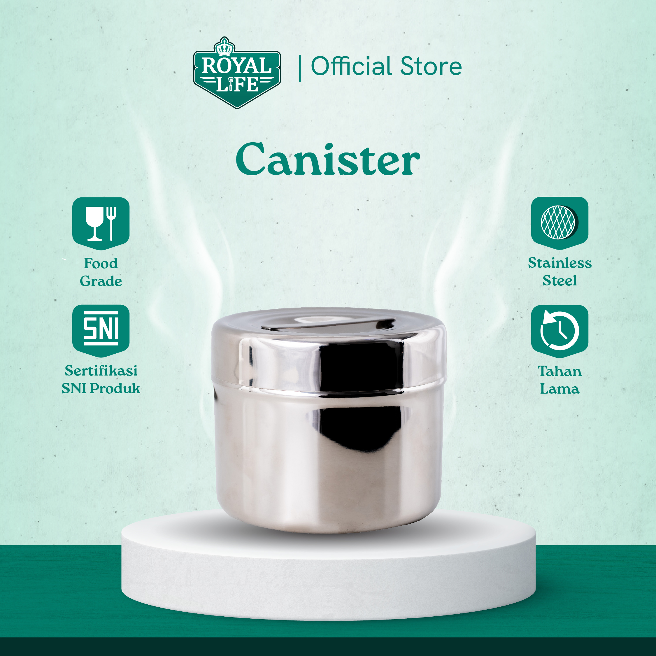 Royal Life Stainless Steel Canister