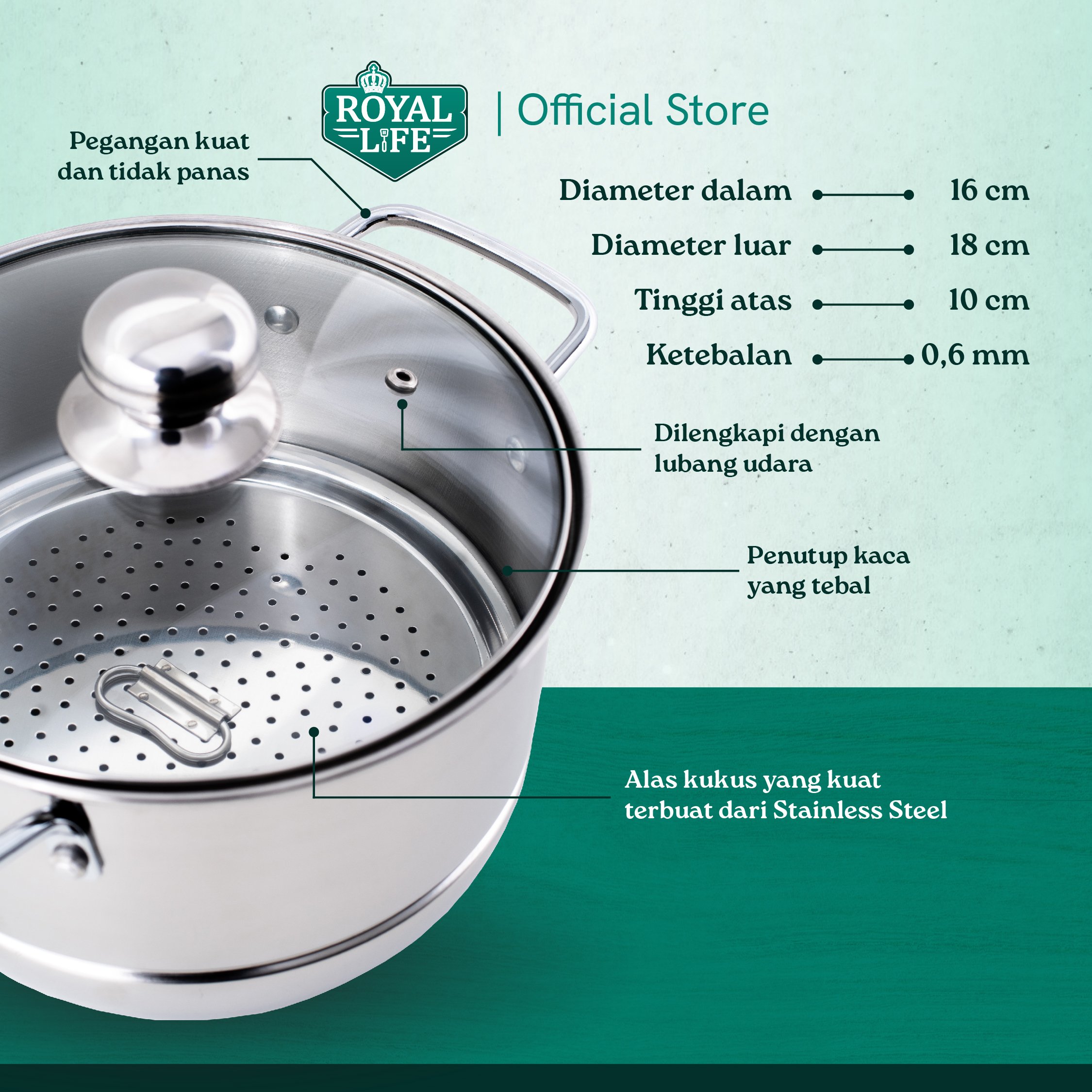 Royal Life Steamer Pot