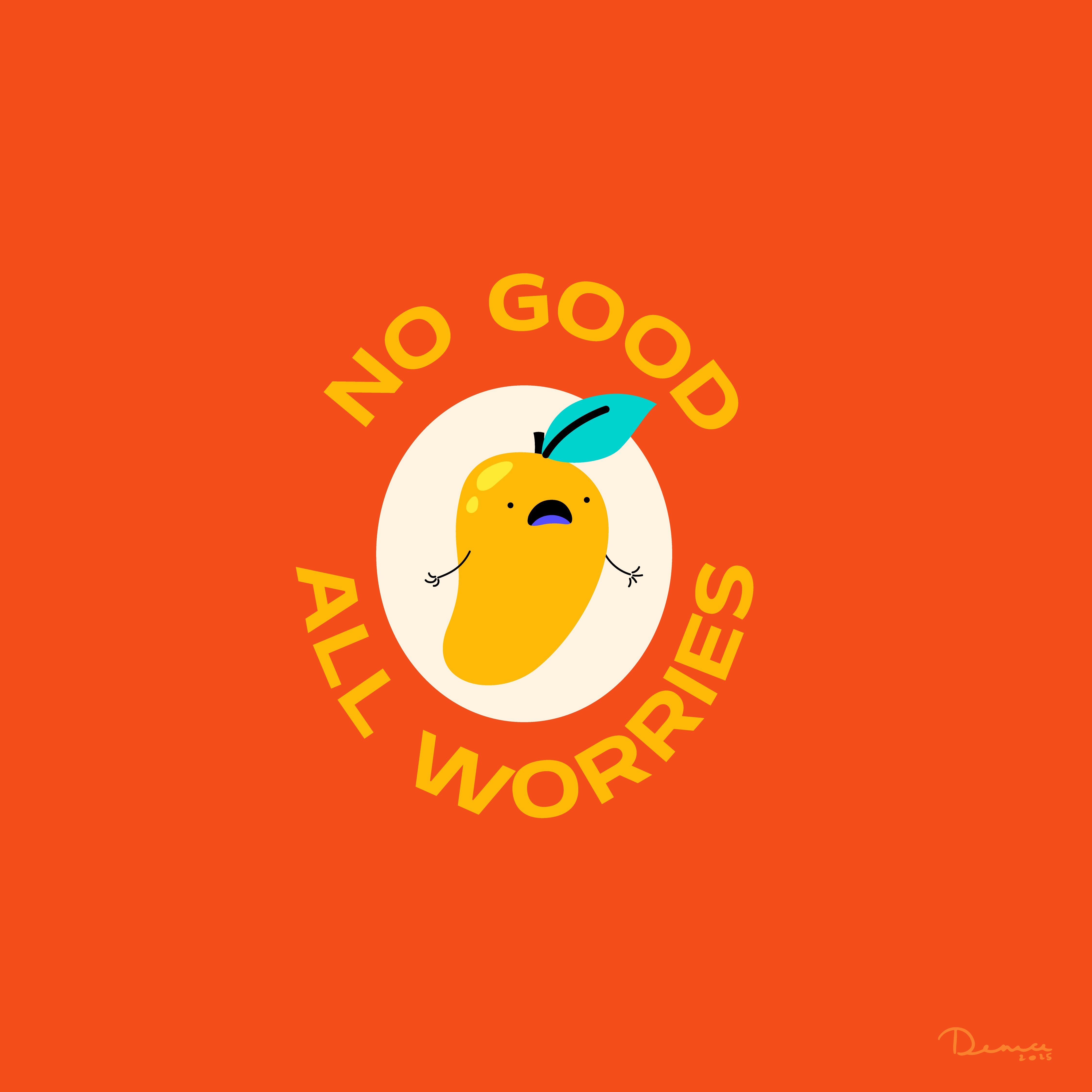 No Good All Worries Sticker