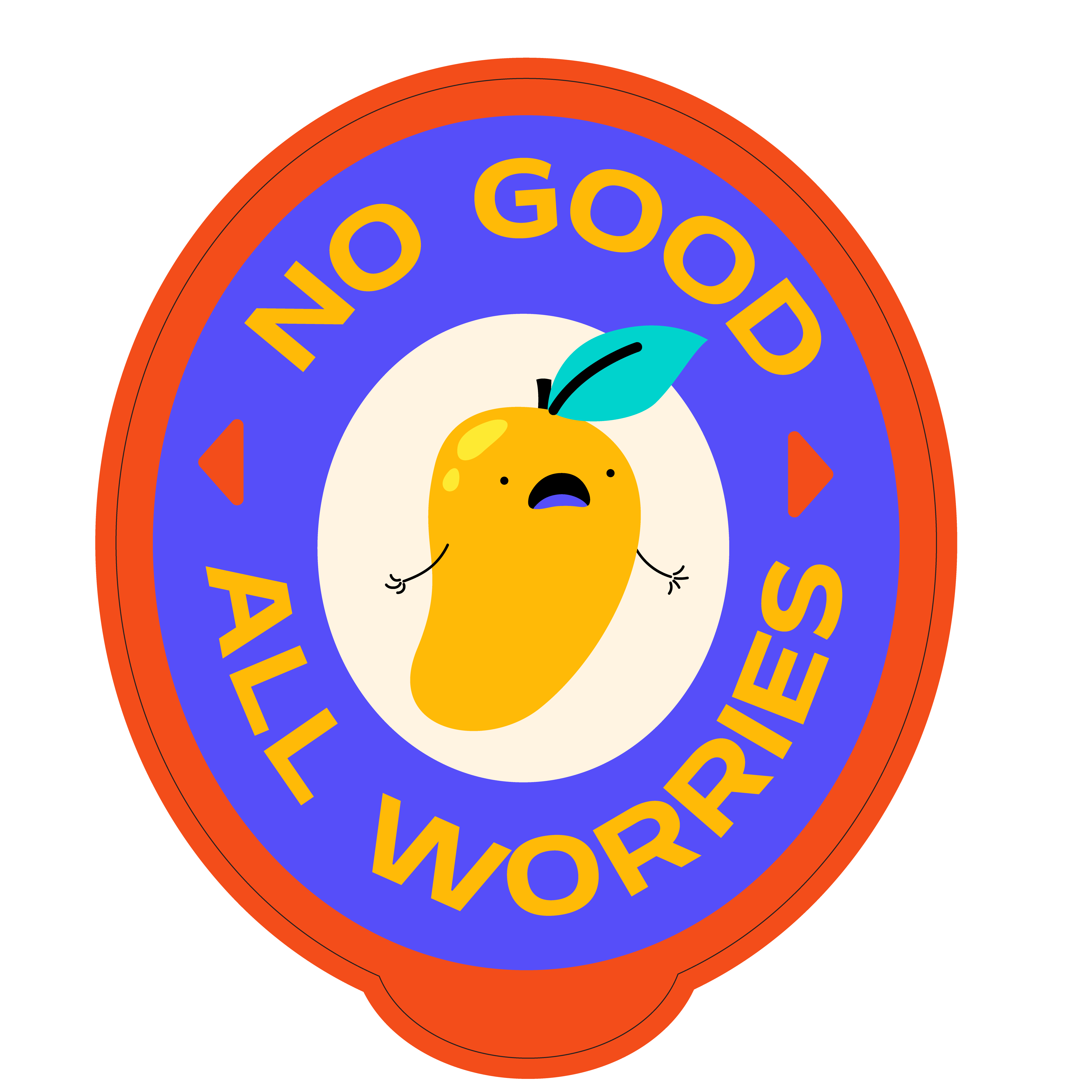 No Good All Worries Sticker