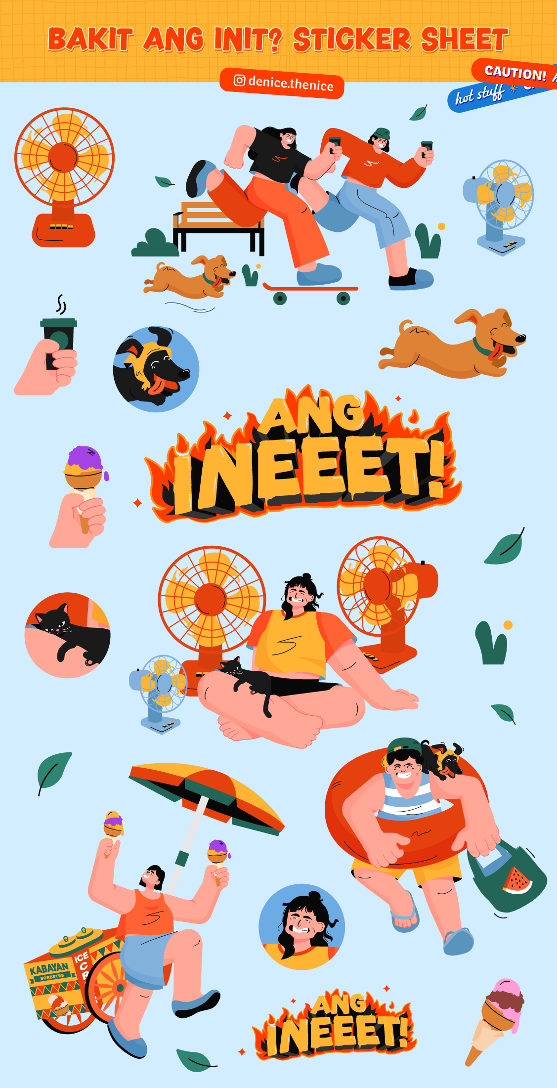 Ang Ineeet Sticker Sheet