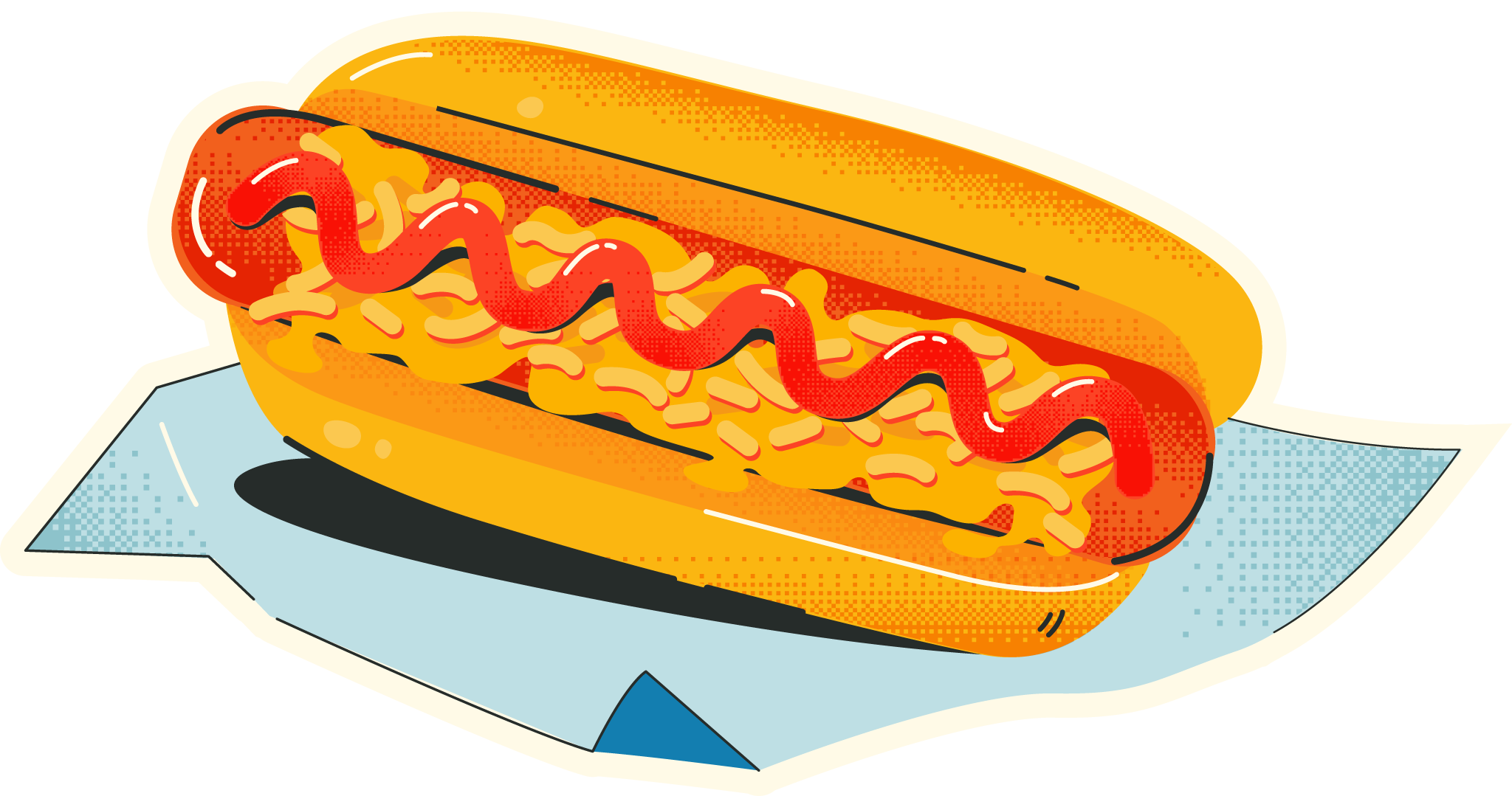 Jolly Hotdog Sandwich Sticker