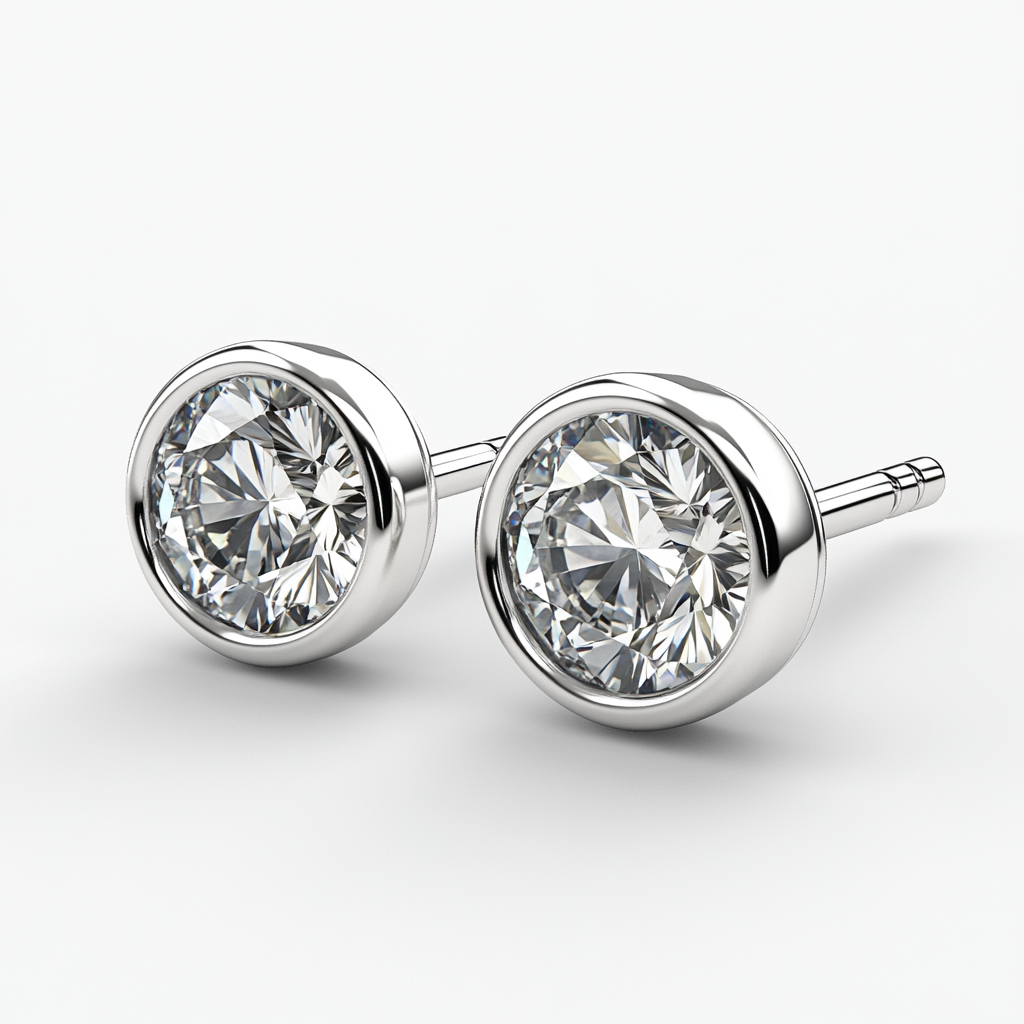 Boucles d'oreilles en diamant