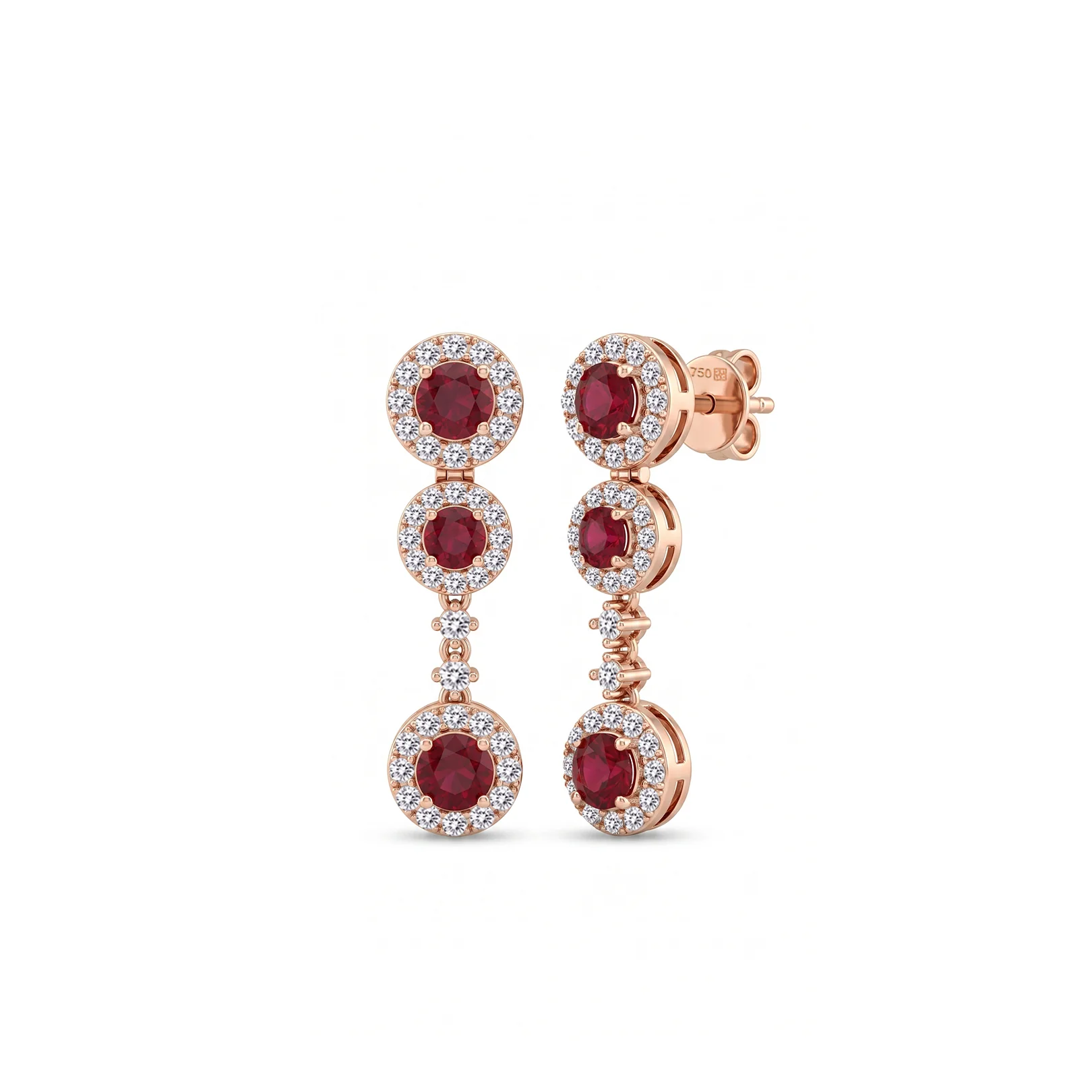 Ruby Drop Earrings