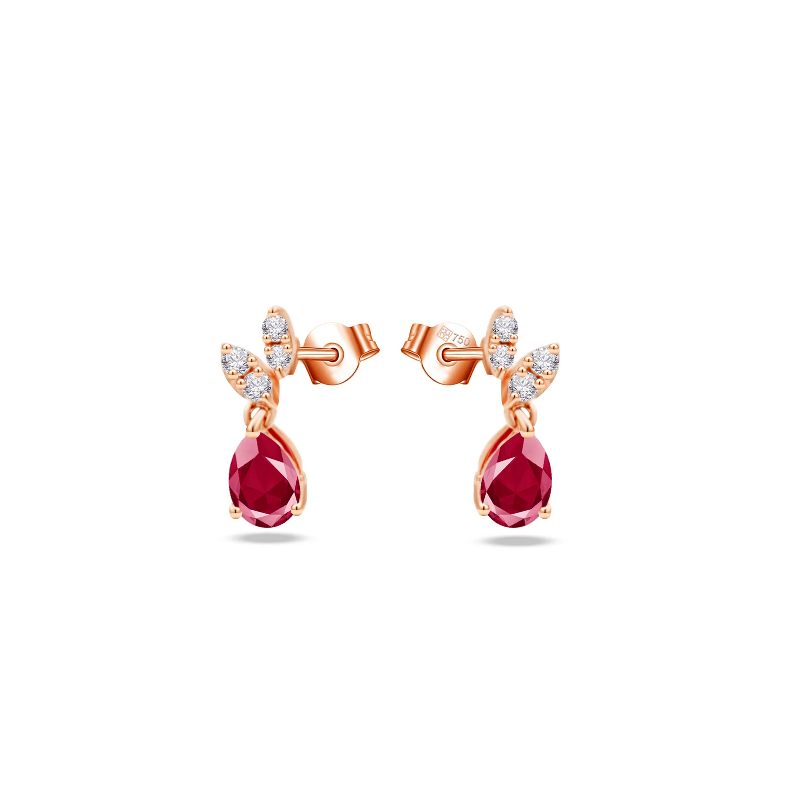 Ruby Drop Earrings