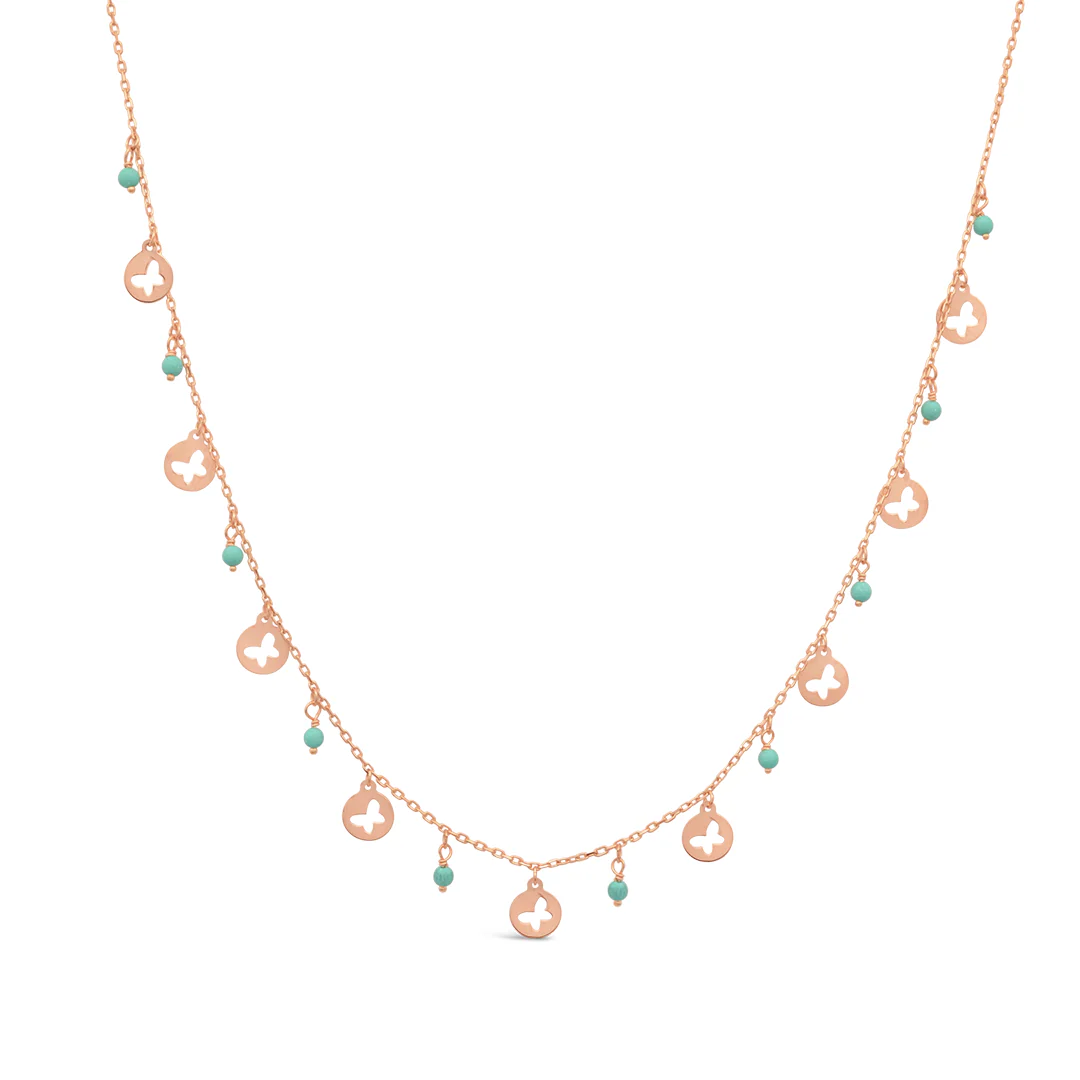 Gold Clover Charm Necklace